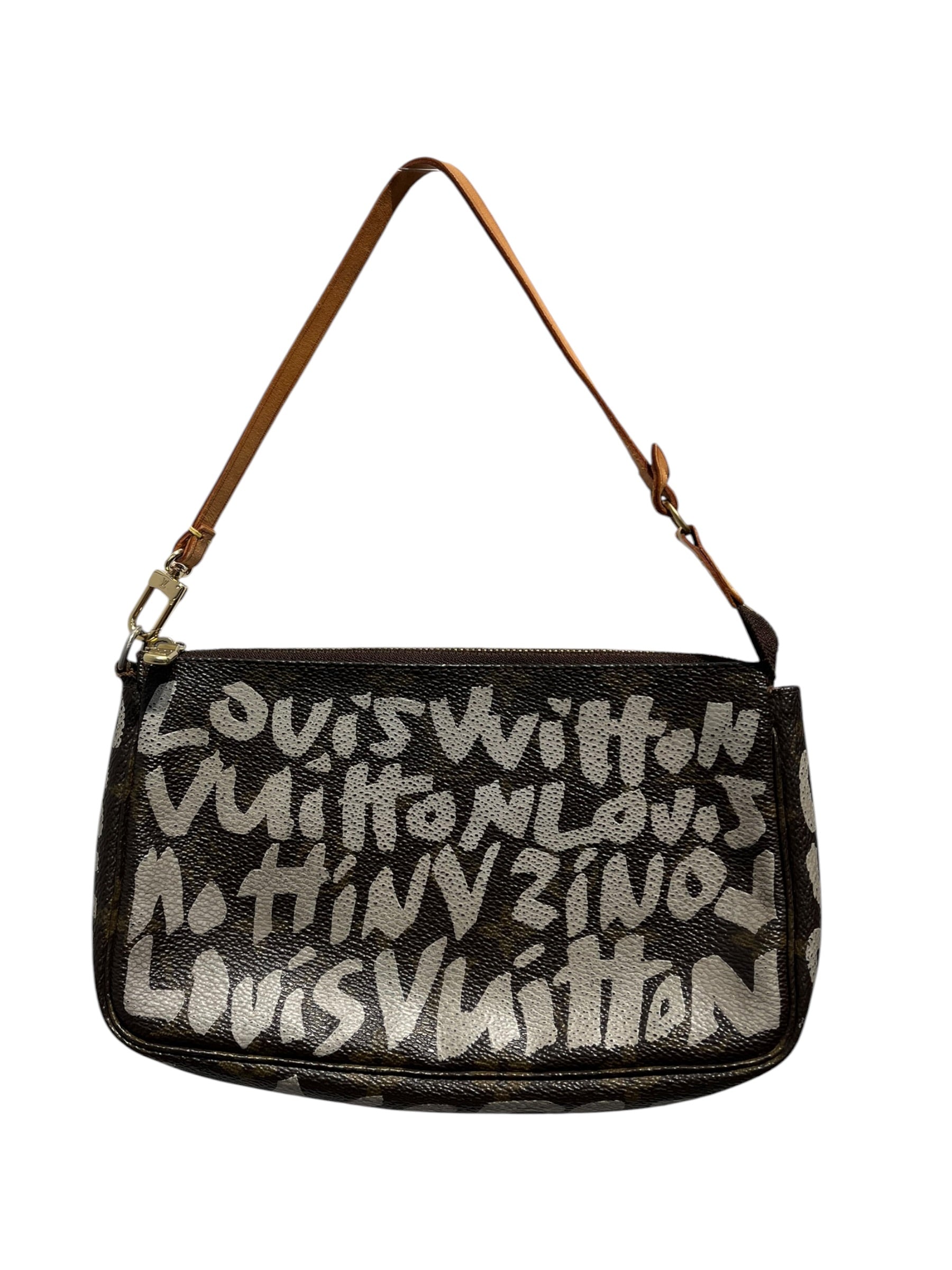 LOUIS VUITTON/Bag/All Over Print/Leather/BRW/POCHETTE ACCESSOIRE HANDBAG view 1