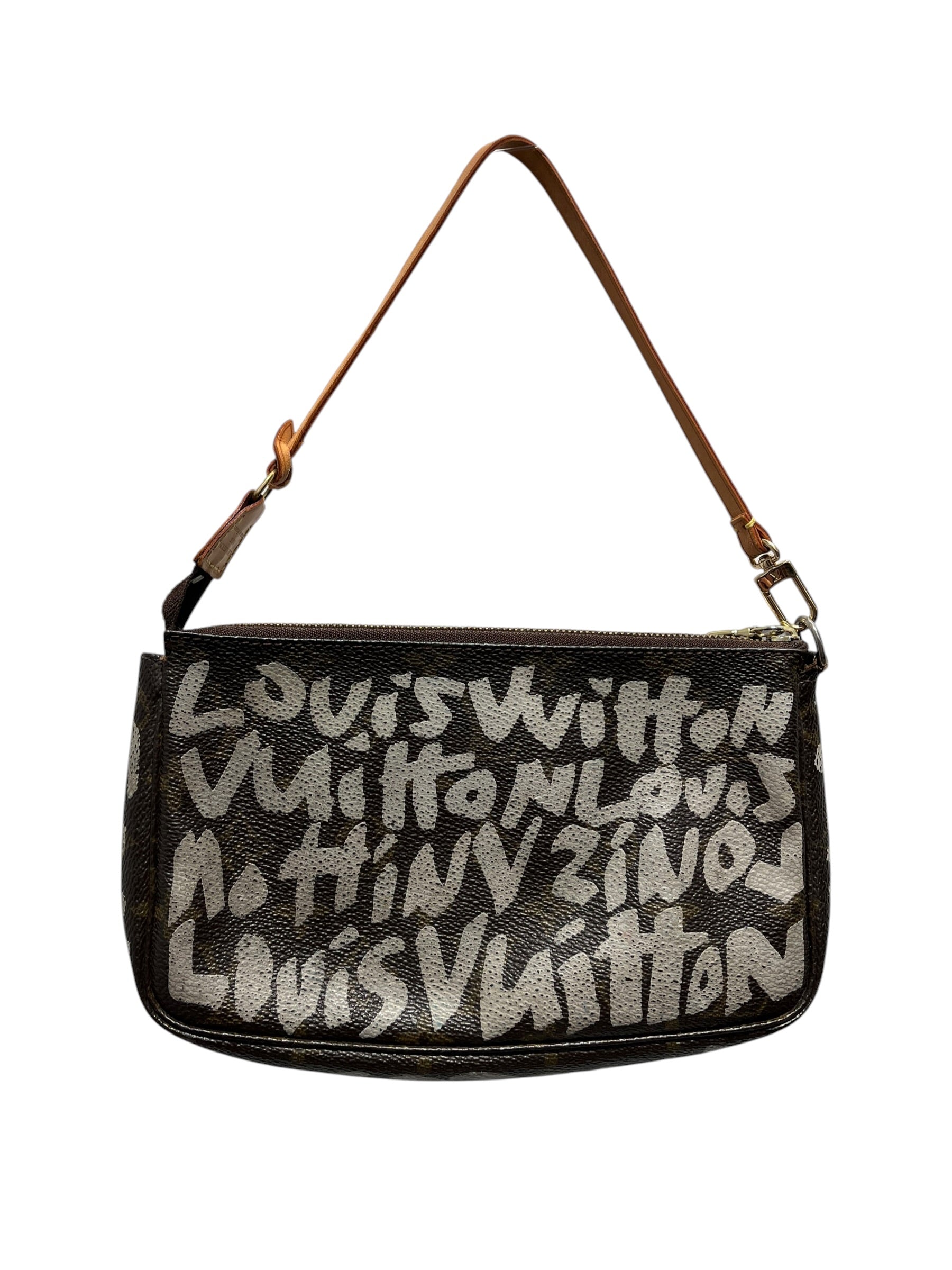 LOUIS VUITTON/Bag/All Over Print/Leather/BRW/POCHETTE ACCESSOIRE HANDBAG view 2