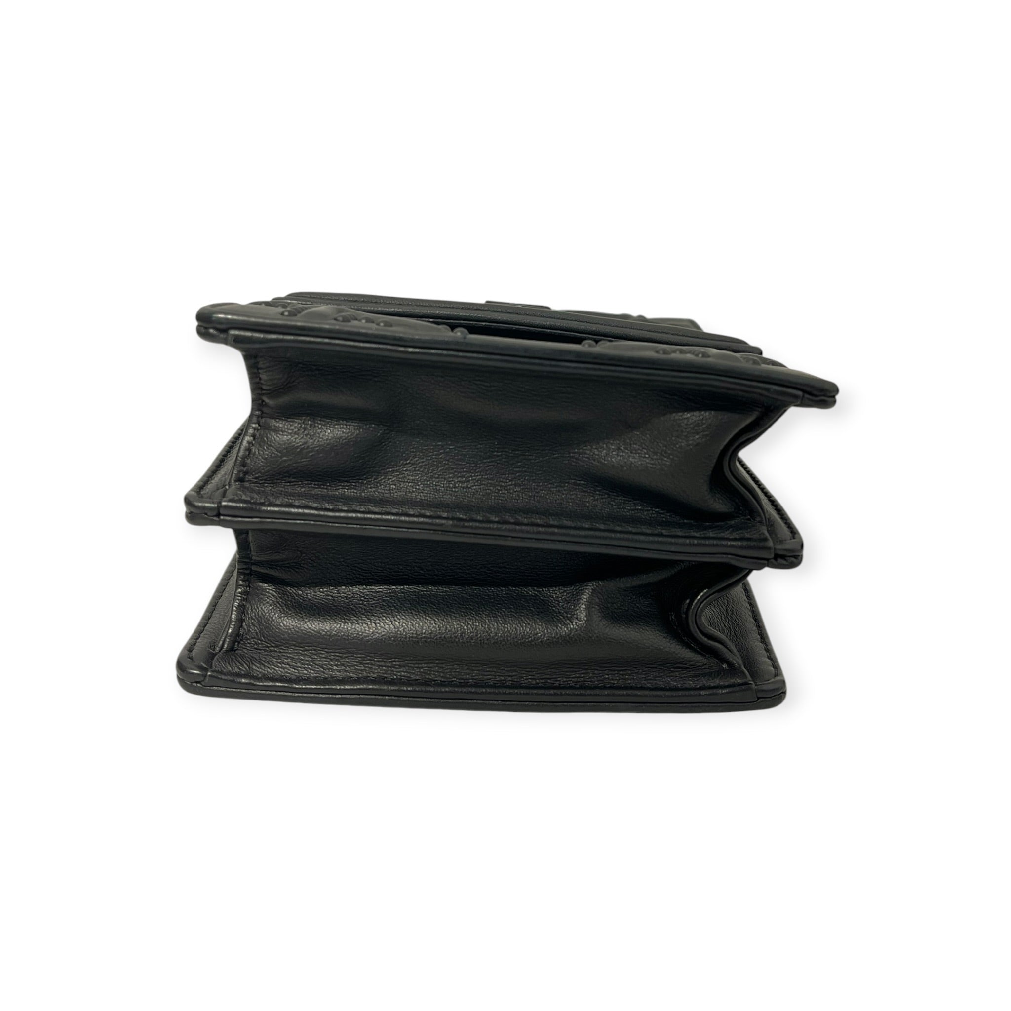 Christian Dior/Bag/Leather/BLK/STUDDED BLK DIORAMA BAG view 6