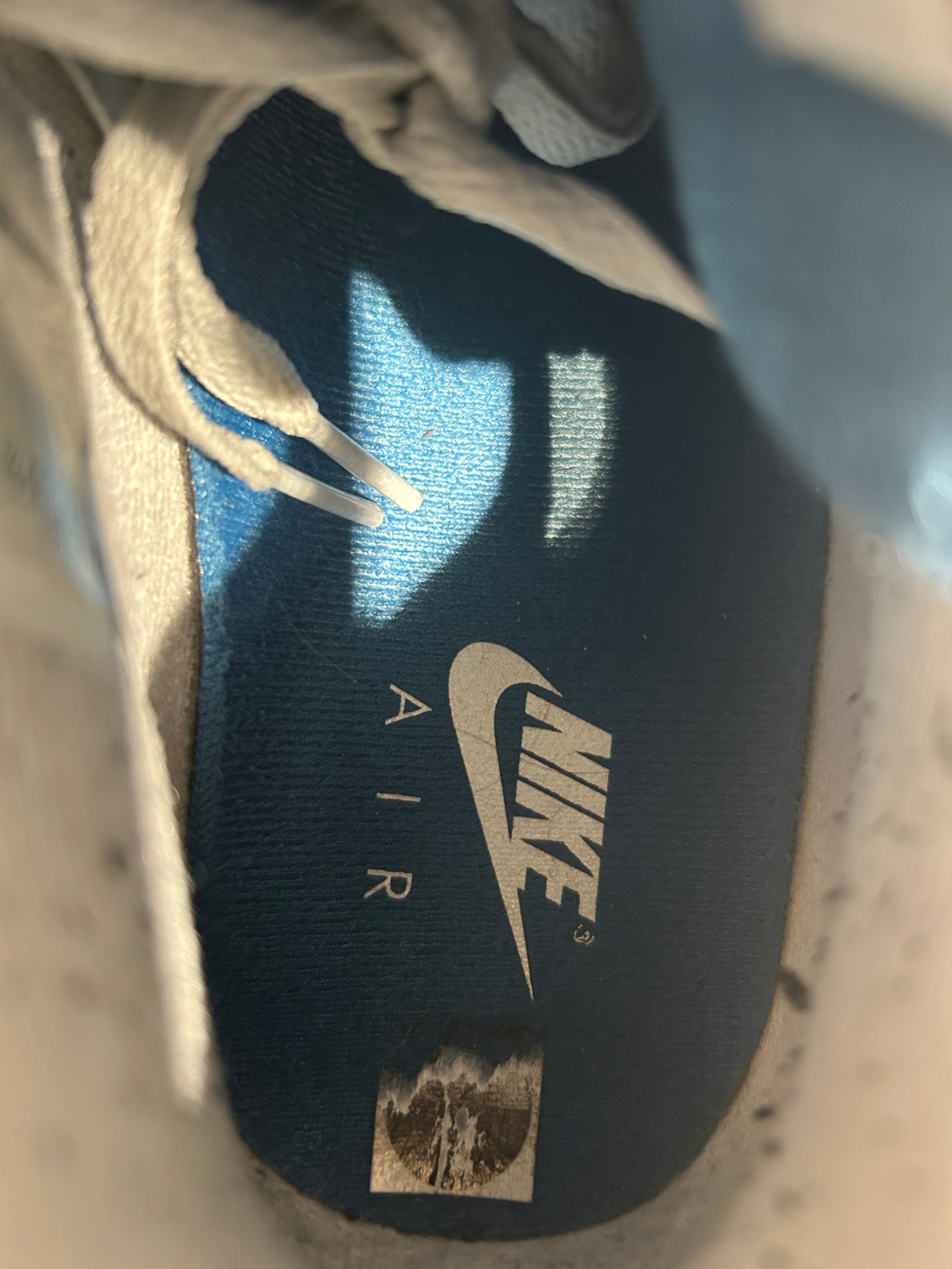 NIKE/Hi-Sneakers/US 12/Leather/WHT/Air Jordan 4 Military Blue view 3