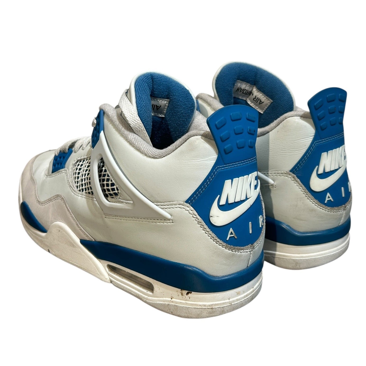 NIKE/Hi-Sneakers/US 12/Leather/WHT/Air Jordan 4 Military Blue view 2
