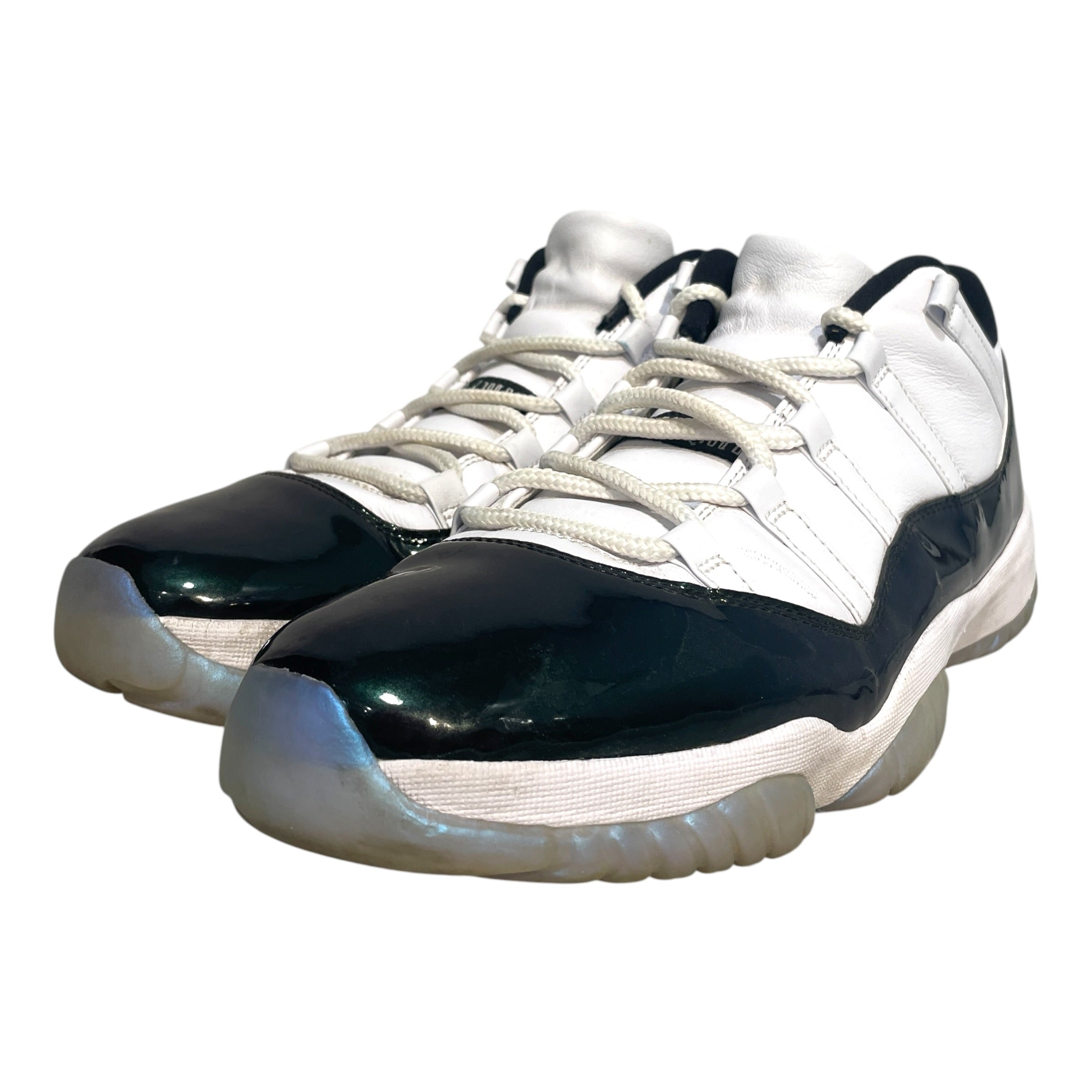 JORDAN BRAND/Hi-Sneakers/US 14/Leather/BLK/Jordan 11 Low "Emerald Green view 1