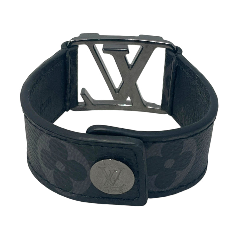 LOUIS VUITTON/OS/Monogram/Leather/BLK/Watch Band