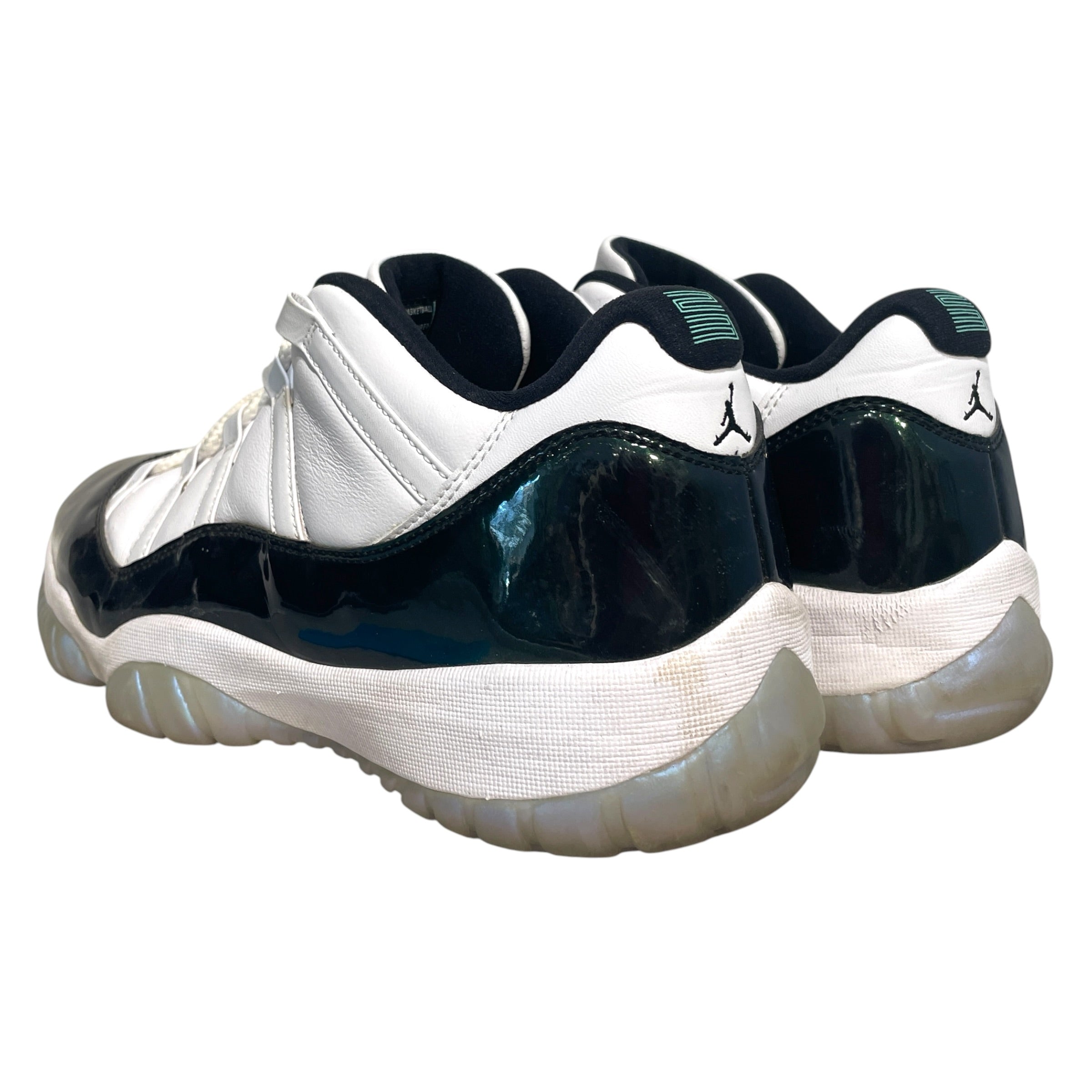 JORDAN BRAND/Hi-Sneakers/US 14/Leather/BLK/Jordan 11 Low "Emerald Green view 2