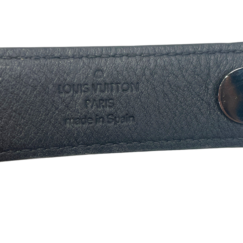 LOUIS VUITTON/OS/Monogram/Leather/BLK/Watch Band