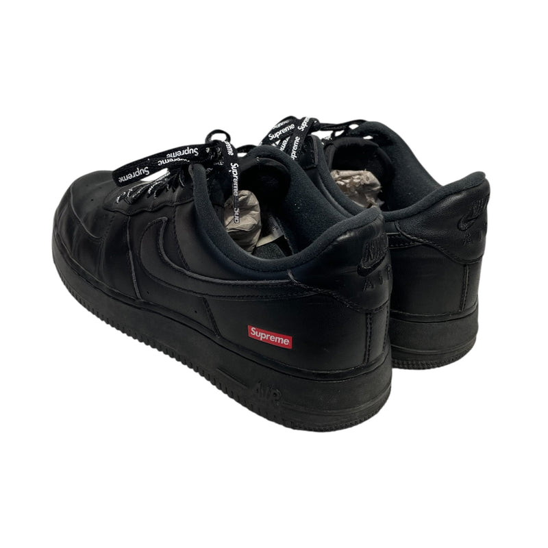 NIKE/NIKE/Supreme/AIR FORCE 1 LOW/Low-Sneakers/US 9/Leather/BLK/CU9225-001