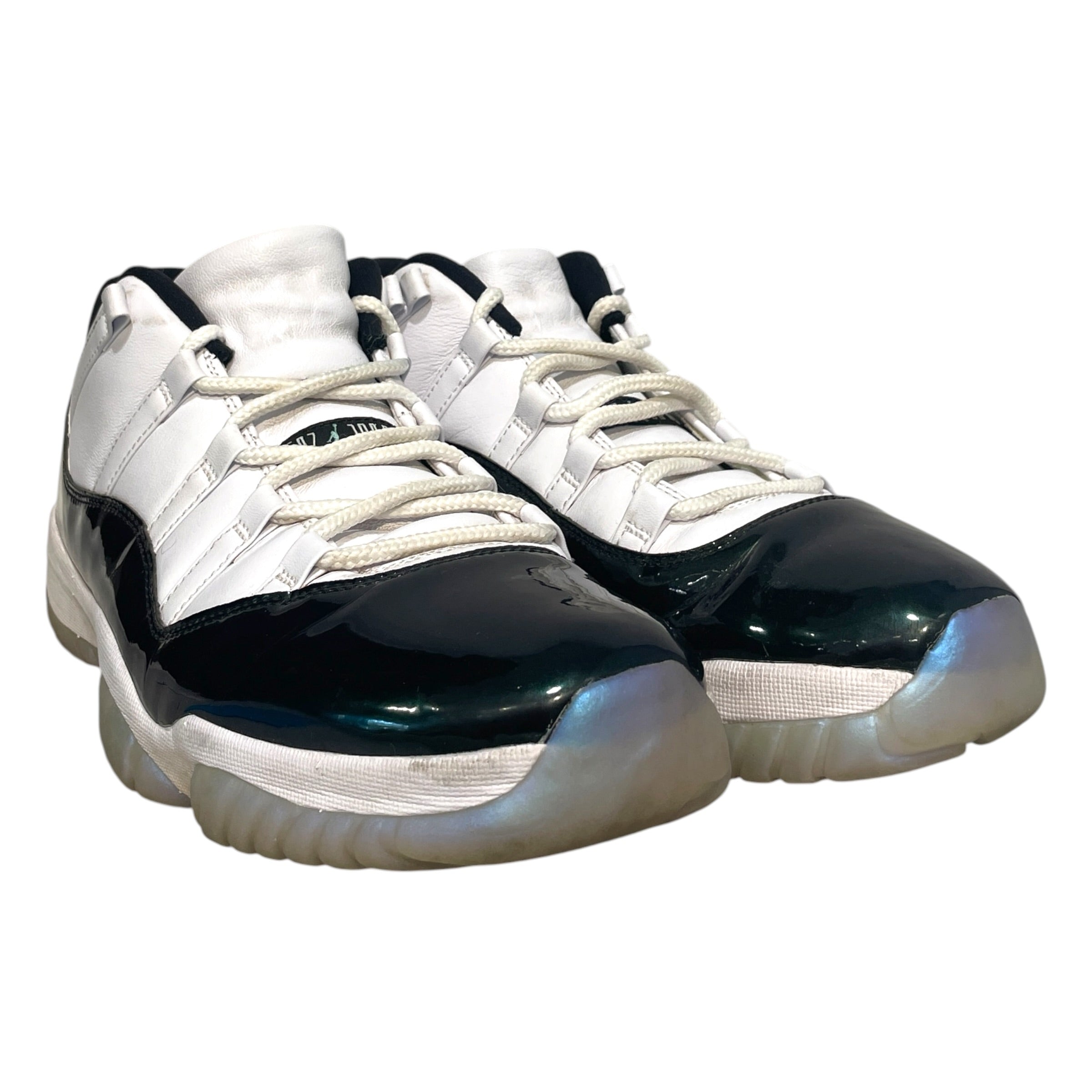 JORDAN BRAND/Hi-Sneakers/US 14/Leather/BLK/Jordan 11 Low "Emerald Green view 4