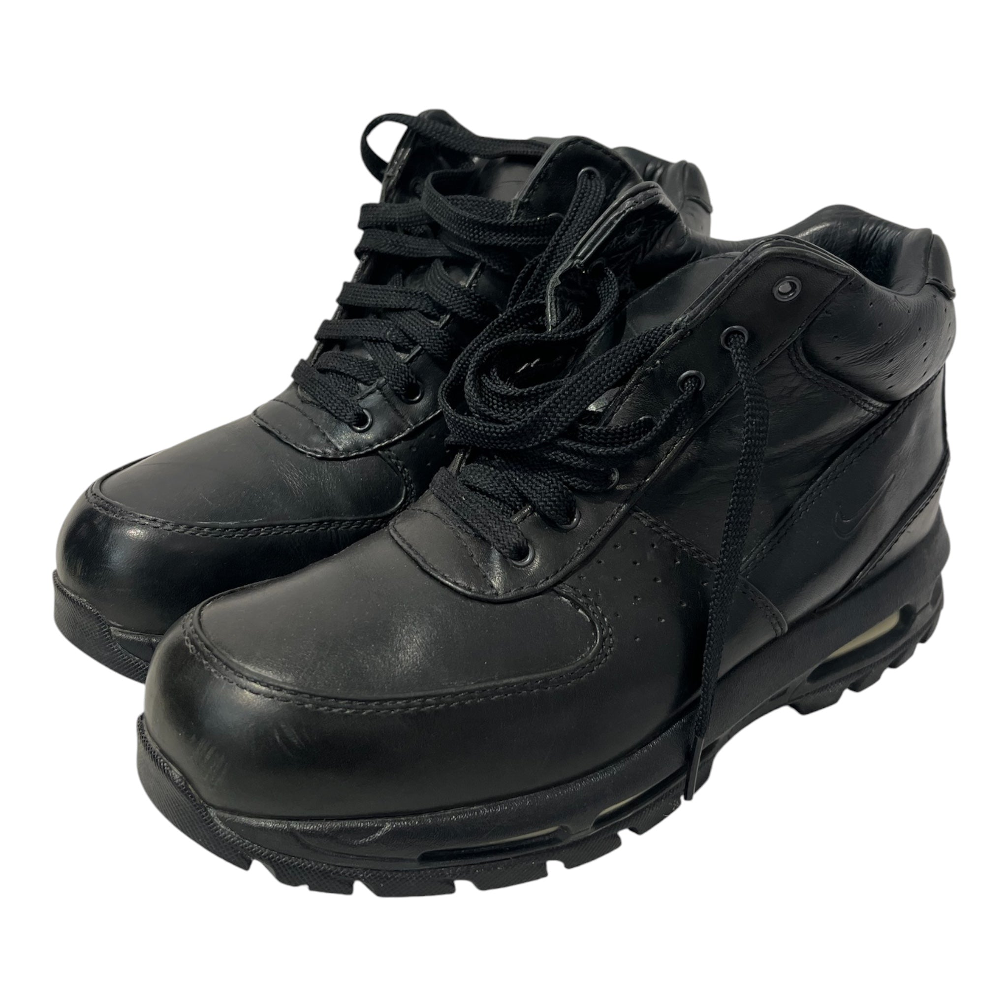 NIKE ACG/Hi-Sneakers/US 9.5/Leather/BLK/GOADOME"TRIPLE BLACK view 1