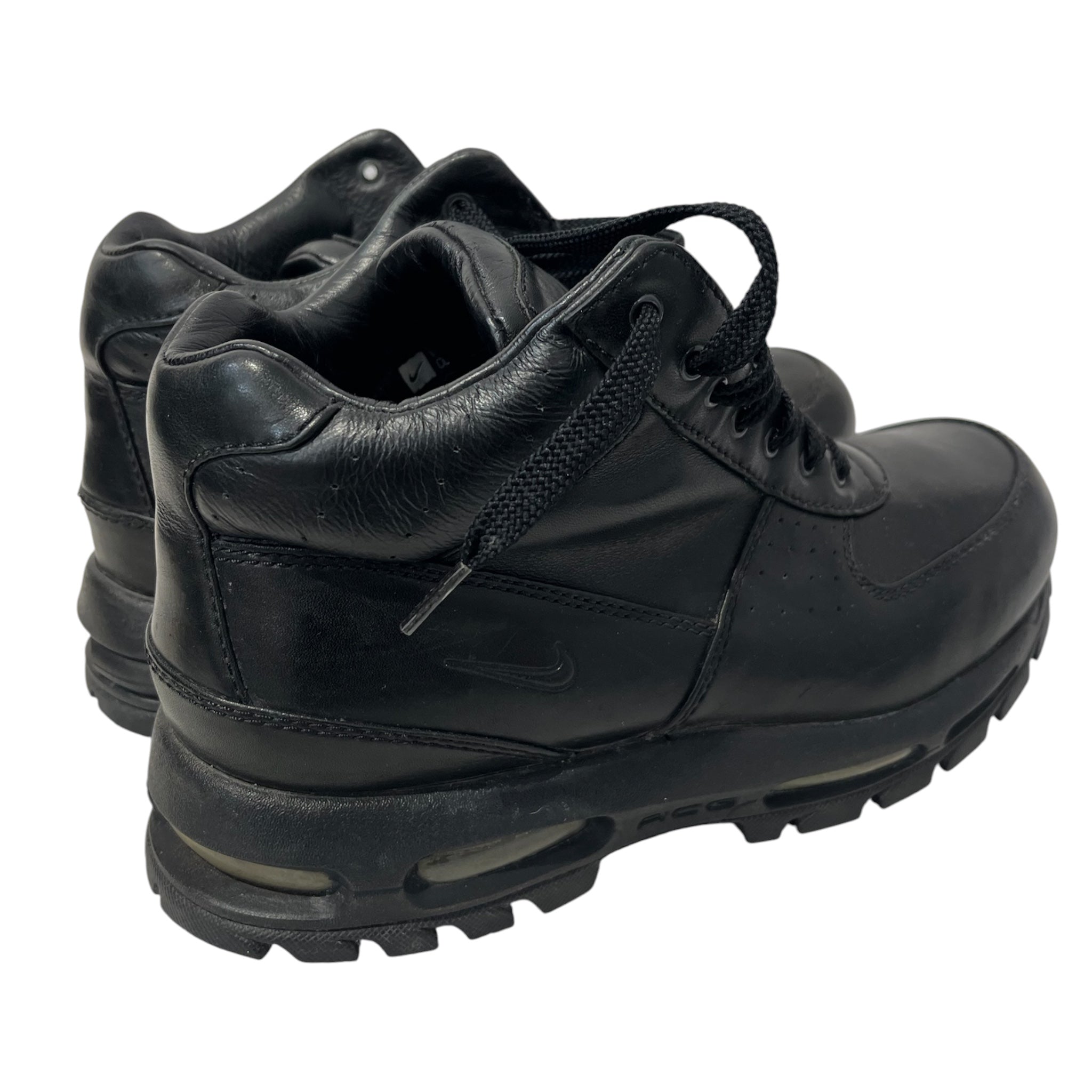 NIKE ACG/Hi-Sneakers/US 9.5/Leather/BLK/GOADOME"TRIPLE BLACK view 4