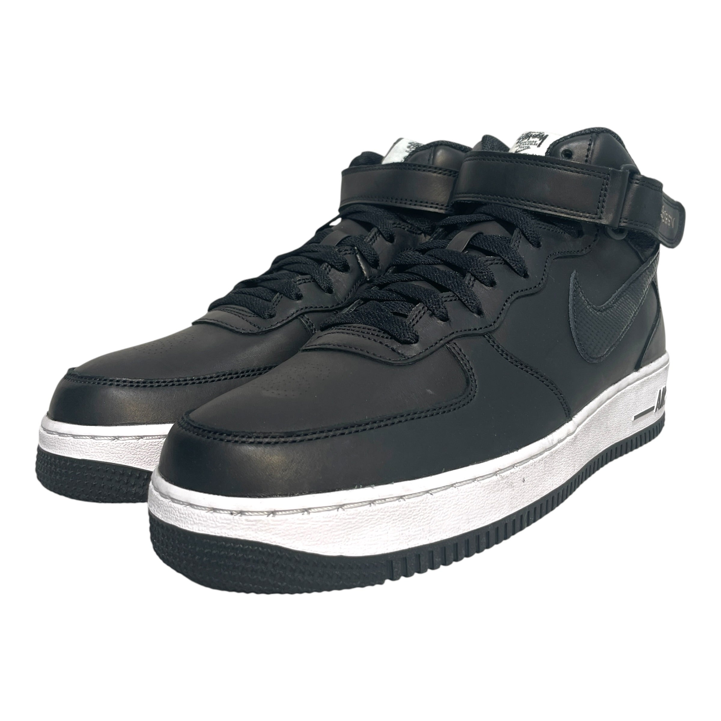 NIKE/STUSSY/Hi-Sneakers/US 10/Leather/BLK/Air Force 1 Mid Snakeskin Logo view 4