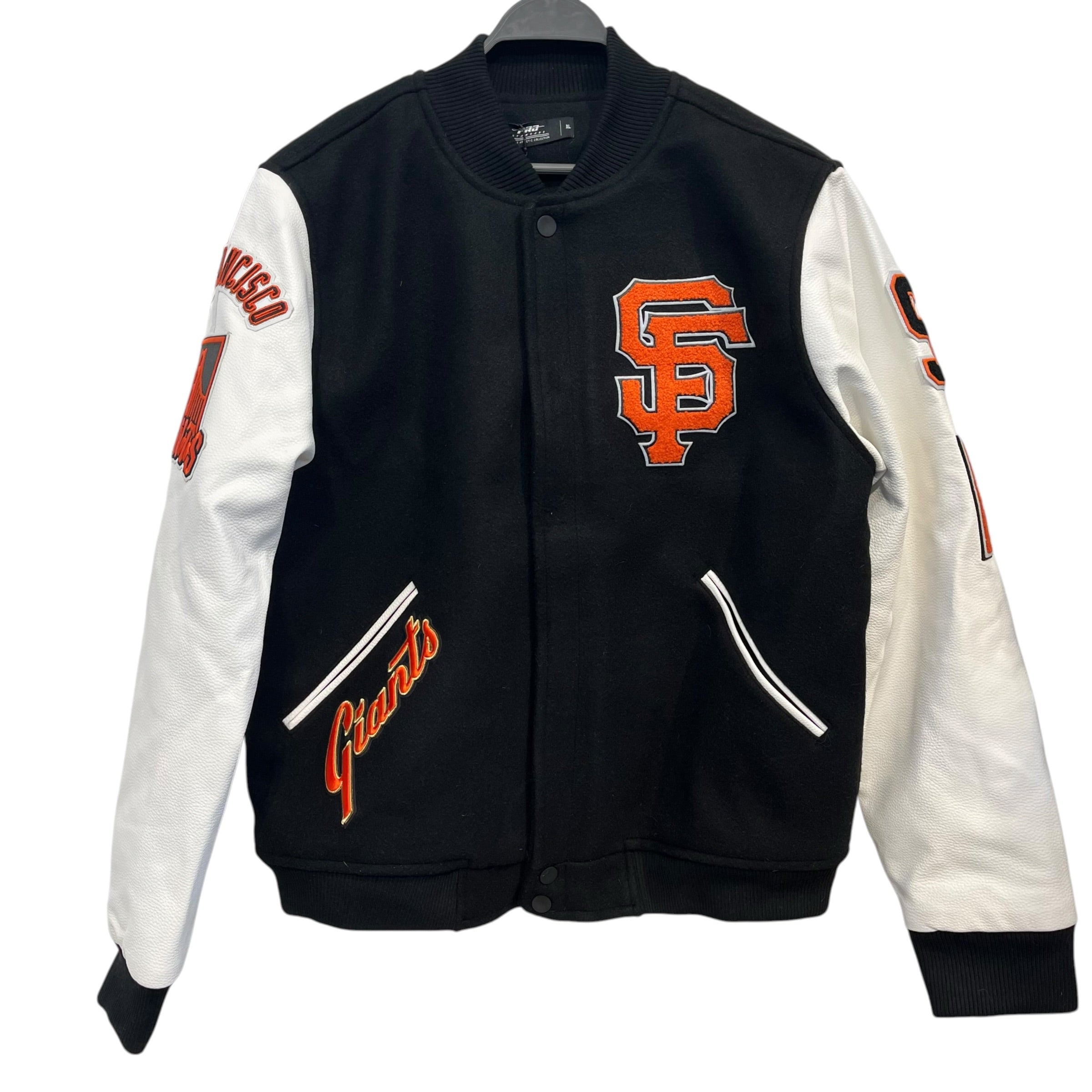 MLB/Baseball Jkt/XL/Polyester/BLK/PRO STANDARD SF GIANTS VARSITY view 1