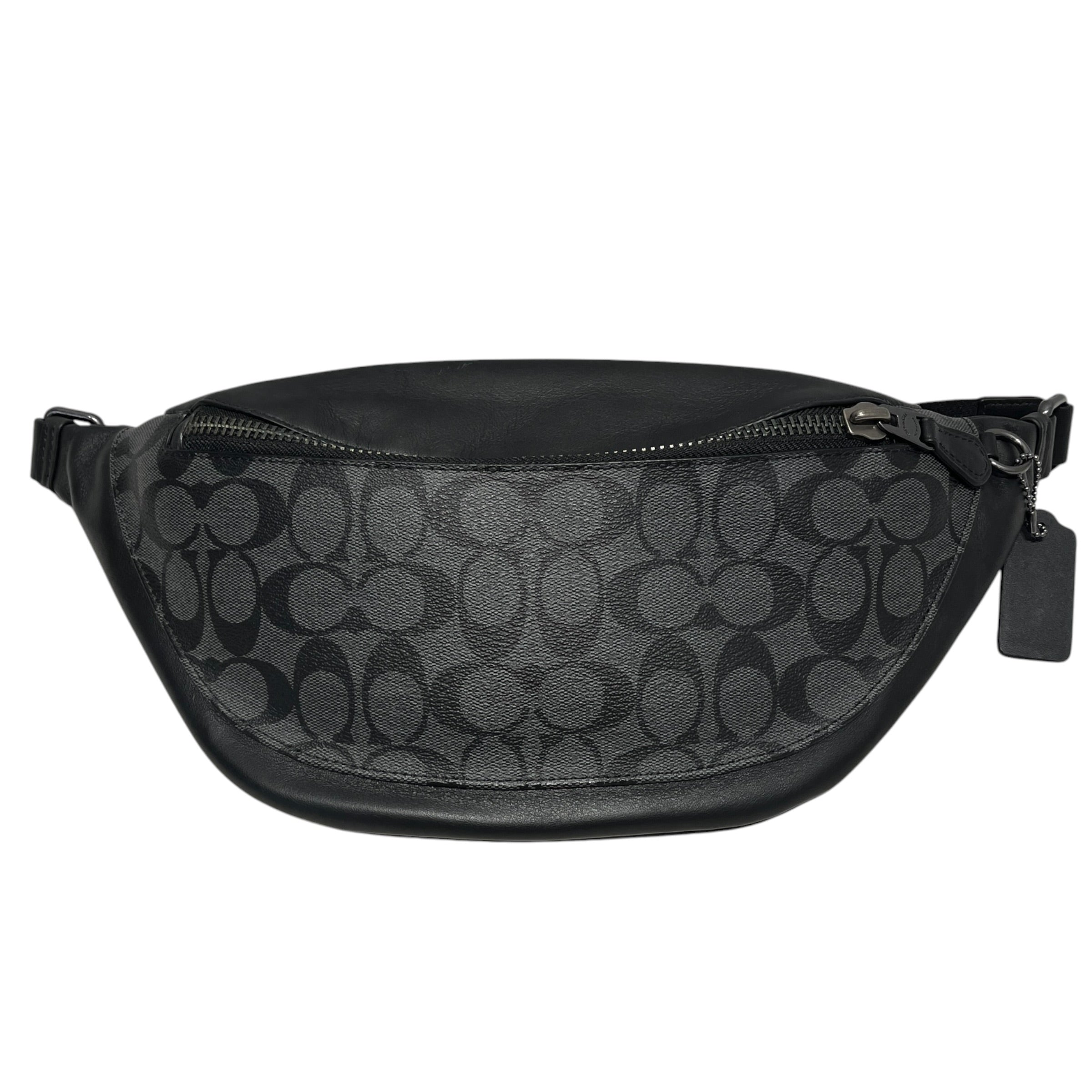 COACH/Fanny Pack/All Over Print/Leather/BLK/BELT BAG view 1