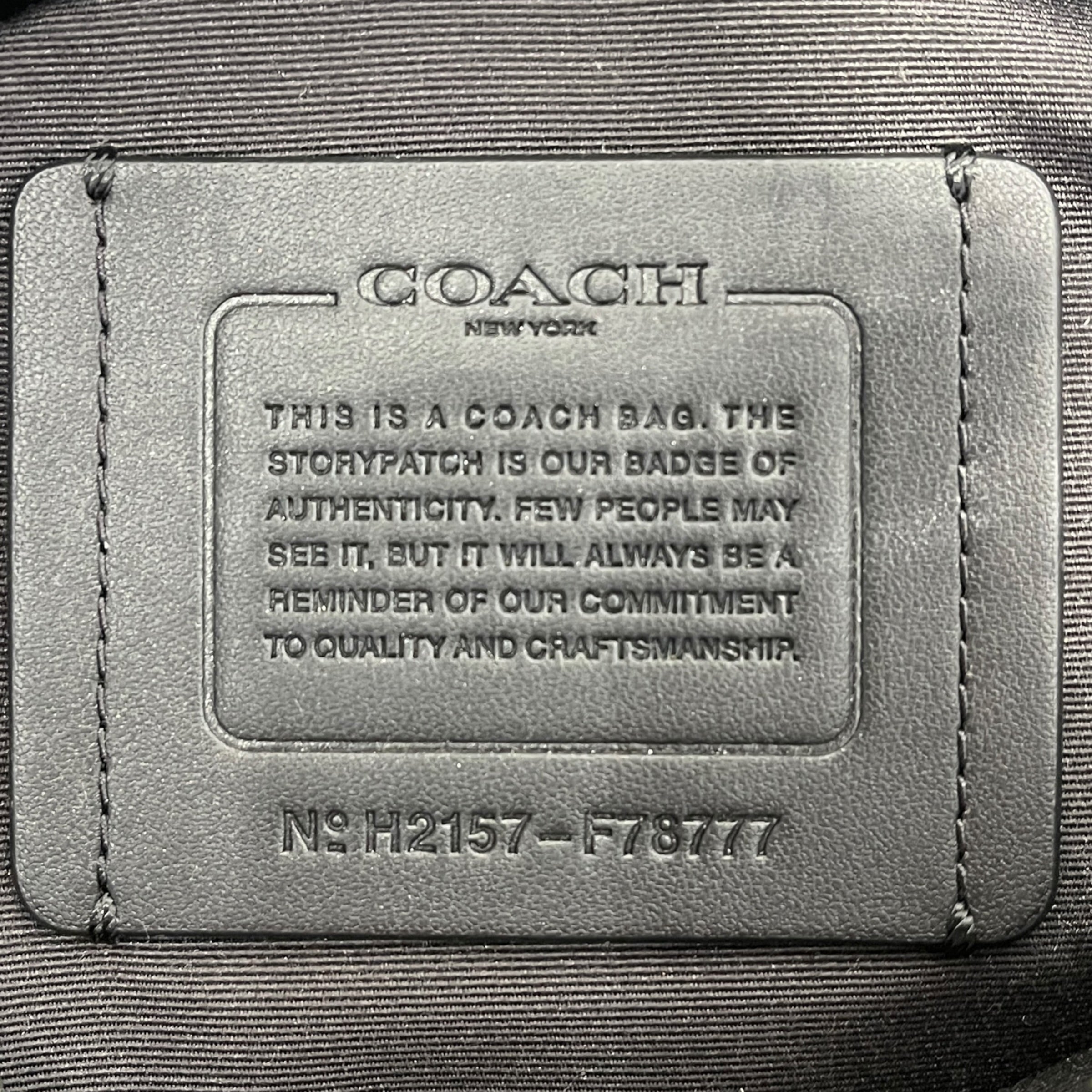 COACH/Fanny Pack/All Over Print/Leather/BLK/BELT BAG view 3