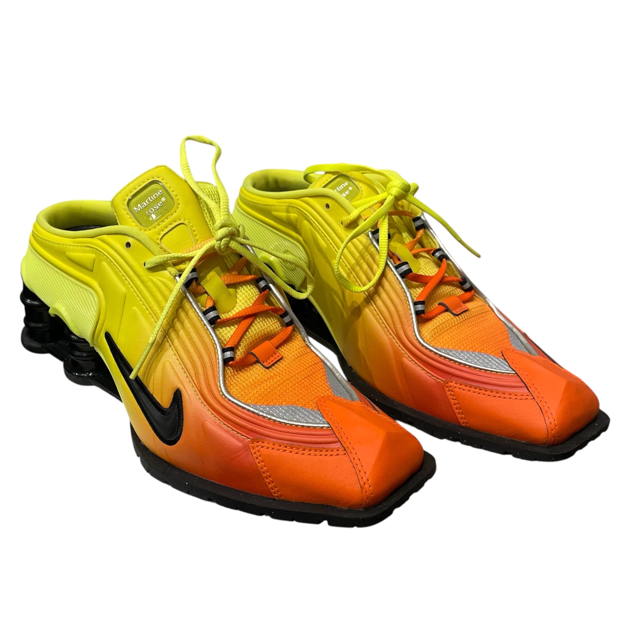 NIKE/MARTINE ROSE/Shoes/EU 40.5/ORN/Slip-on/NIKE SHOX ORNG/YLLW view 1