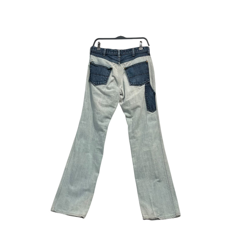 NUMBER (N)INE/Straight Pants/12/Cotton/BLU/two tone /cargo front pocket