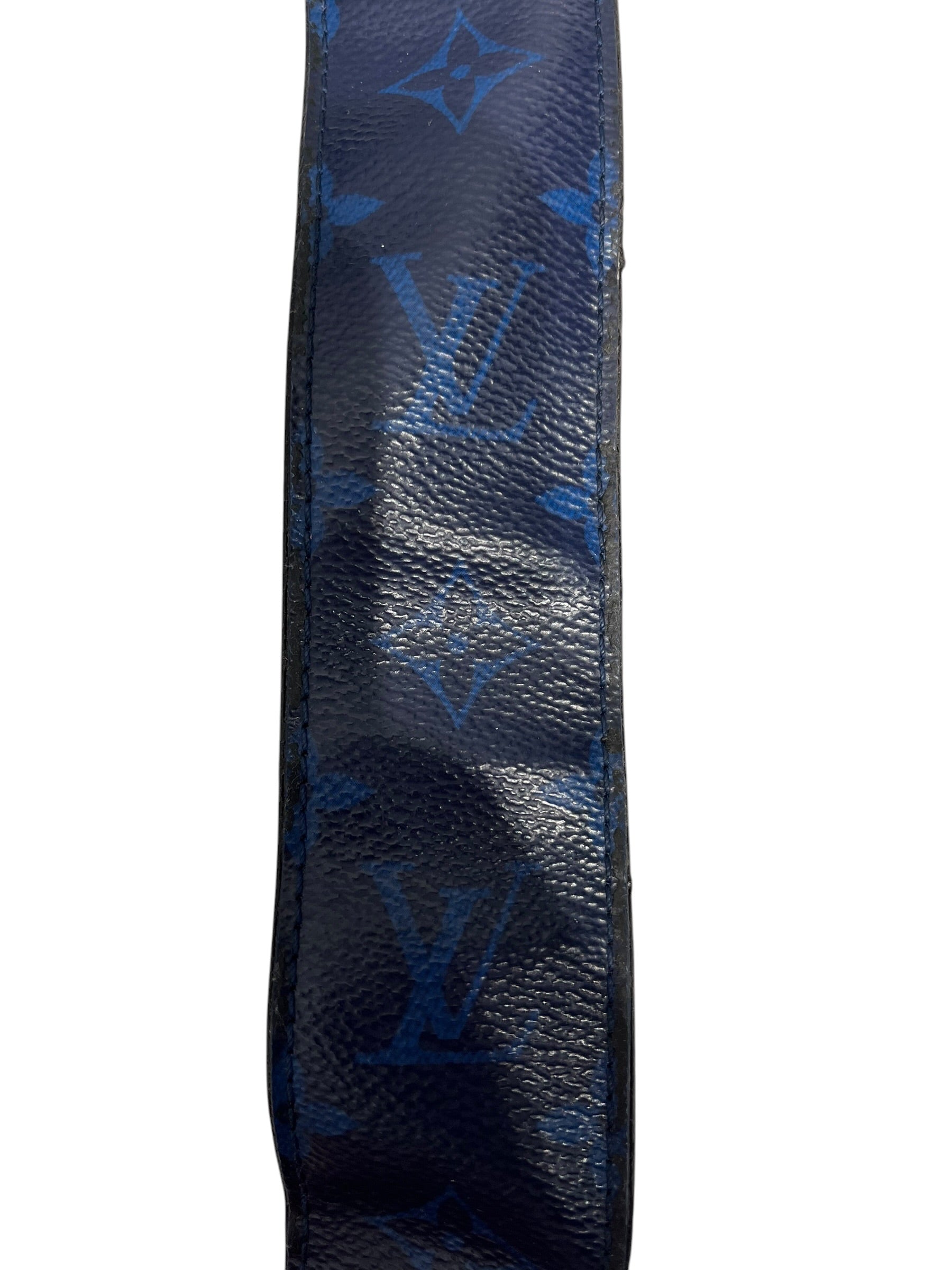 LOUIS VUITTON/Cross Body Bag/Monogram/Leather/BLU/outdoor messenger view 10