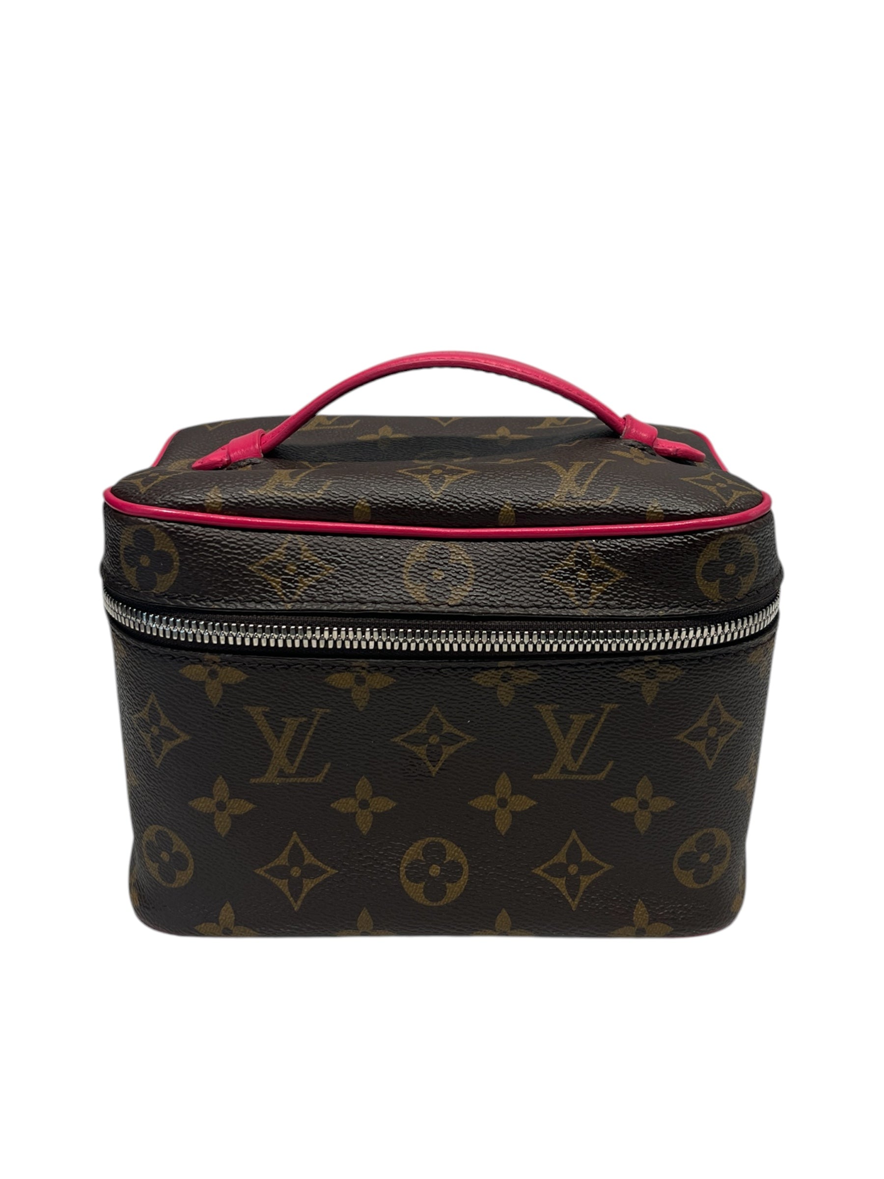LOUIS VUITTON/Hand Bag/All Over Print/Leather/BRW/Vanity Pink view 1