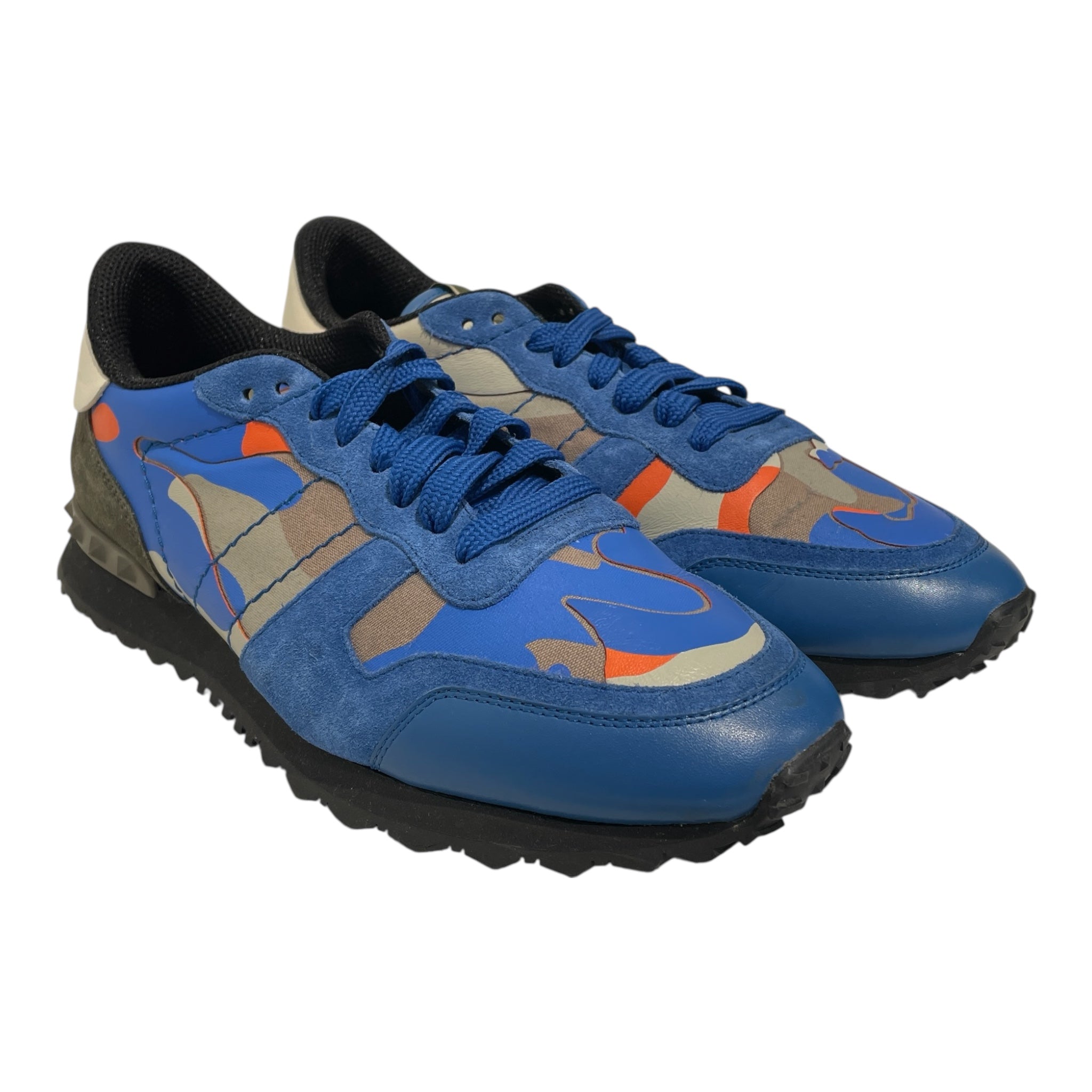 VALENTINO/Low-Sneakers/EU 42.5/Camouflage/Cotton/BLU/ view 1