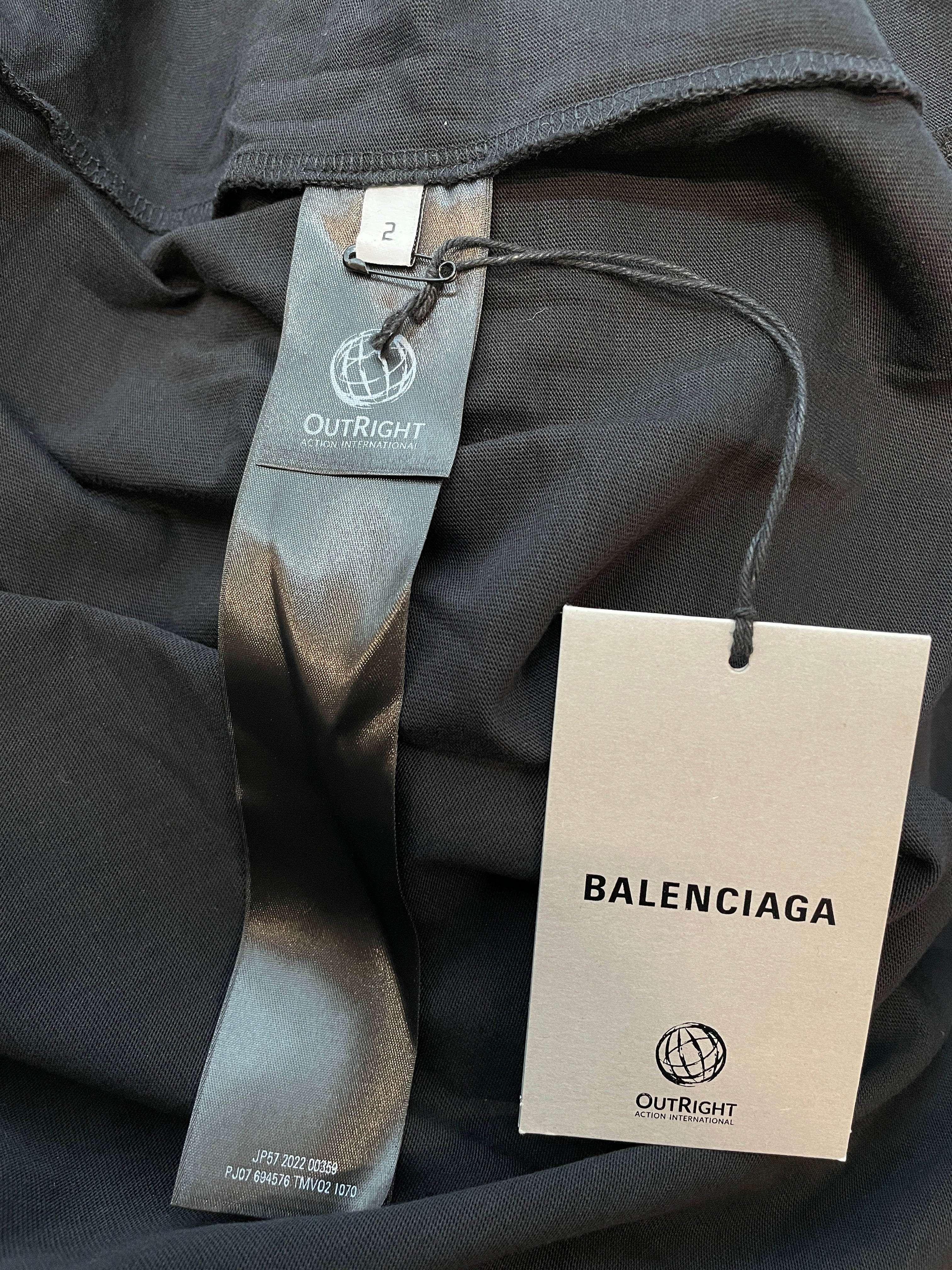 BALENCIAGA/T-Shirt/2/Cotton/BLK/2022 BOY/GIRL PRIDE view 4