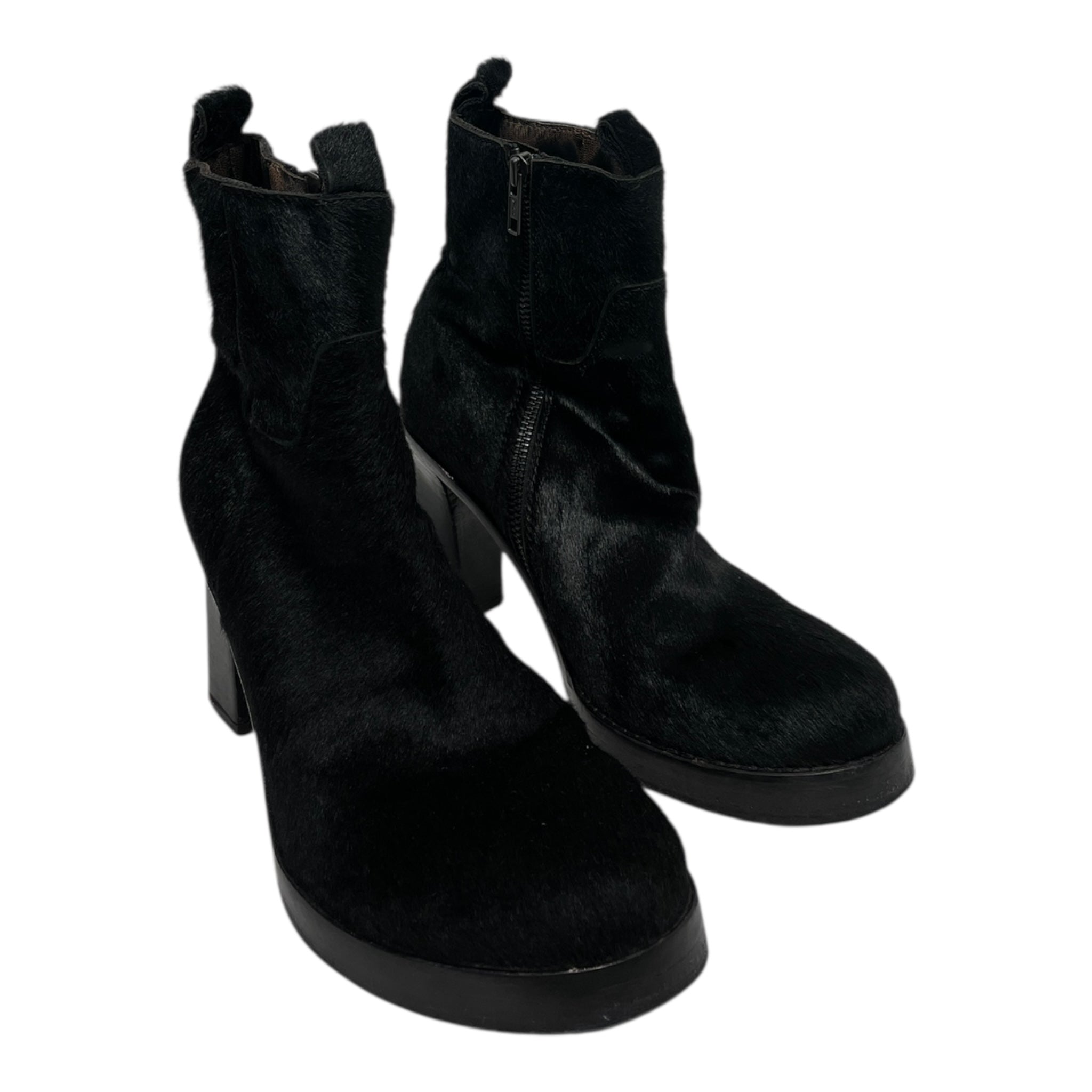 ANN DEMEULEMEESTER/Boots/US 6.5/Fur/BLK/Made in Italy view 1