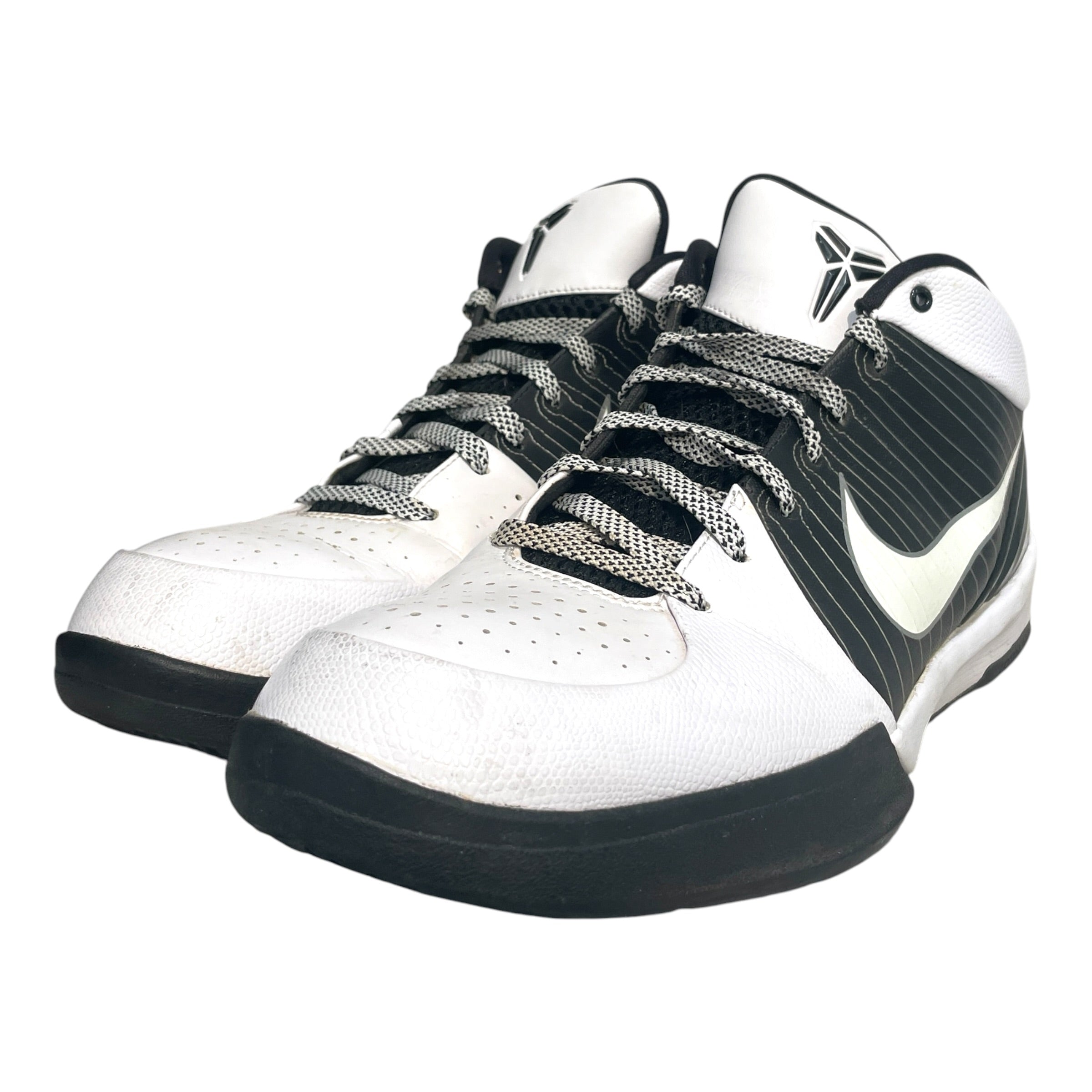 NIKE/Low-Sneakers/US 13/Leather/WHT/Zoom Kobe 4 Team Bank Low view 4