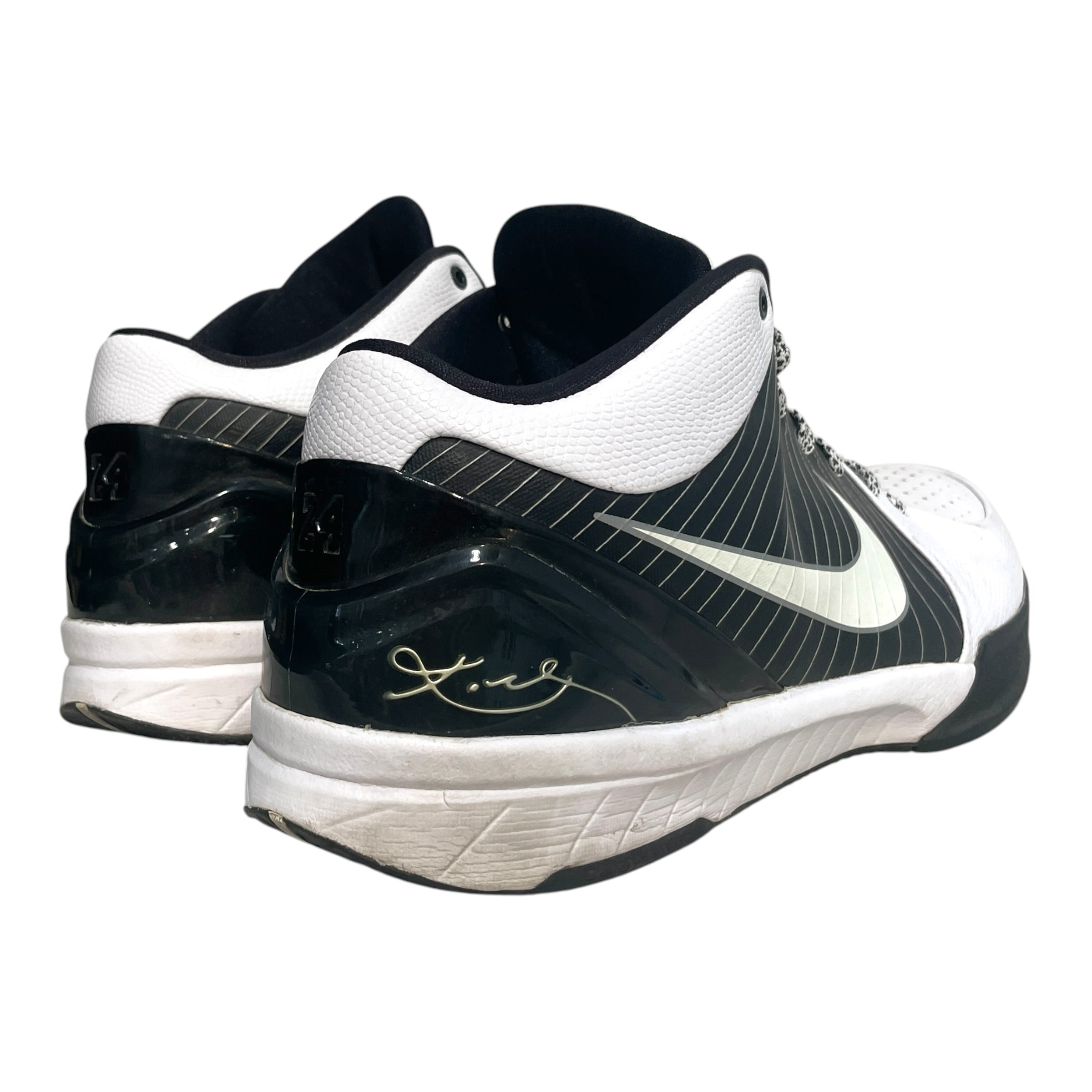 NIKE/Low-Sneakers/US 13/Leather/WHT/Zoom Kobe 4 Team Bank Low view 2