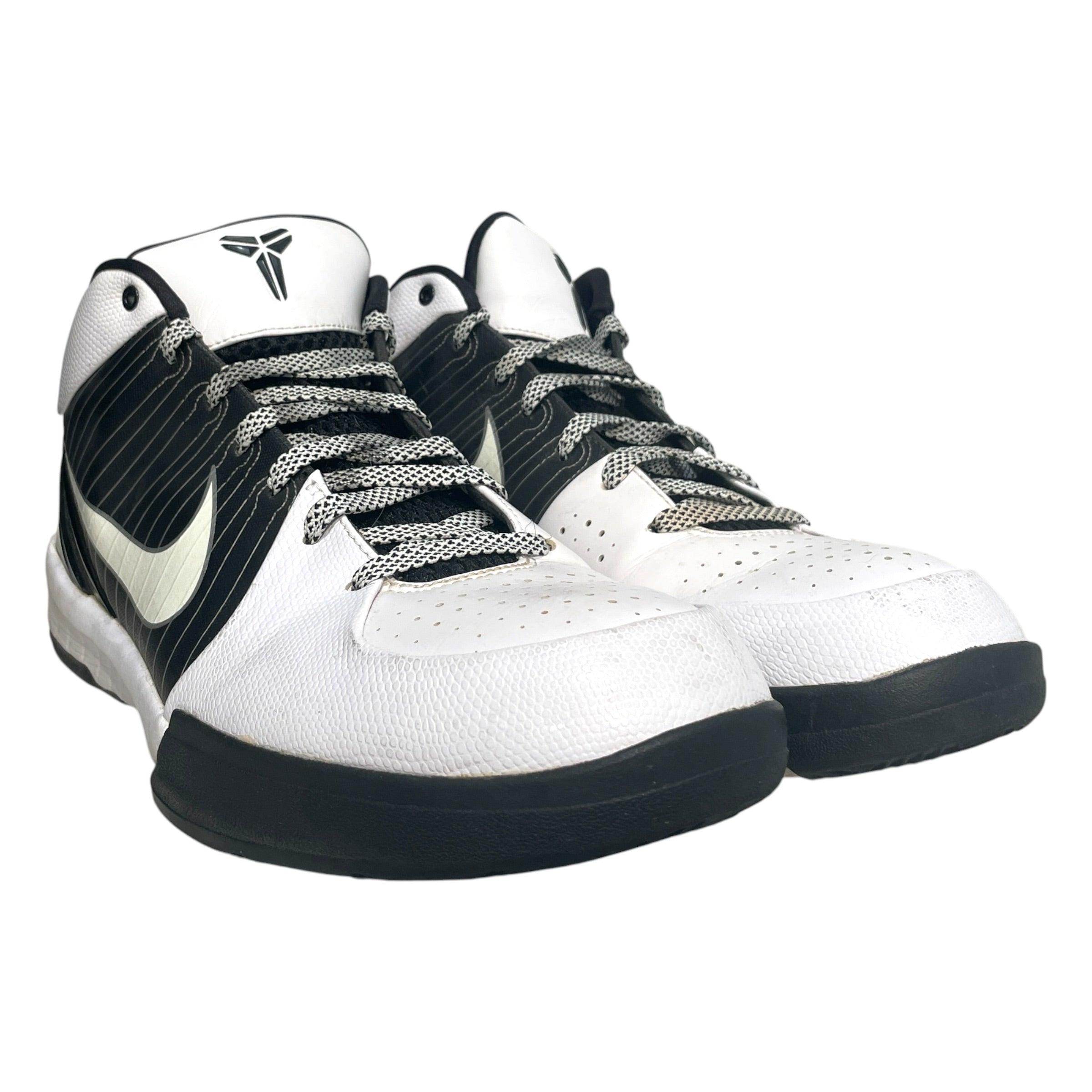 NIKE/Low-Sneakers/US 13/Leather/WHT/Zoom Kobe 4 Team Bank Low view 1