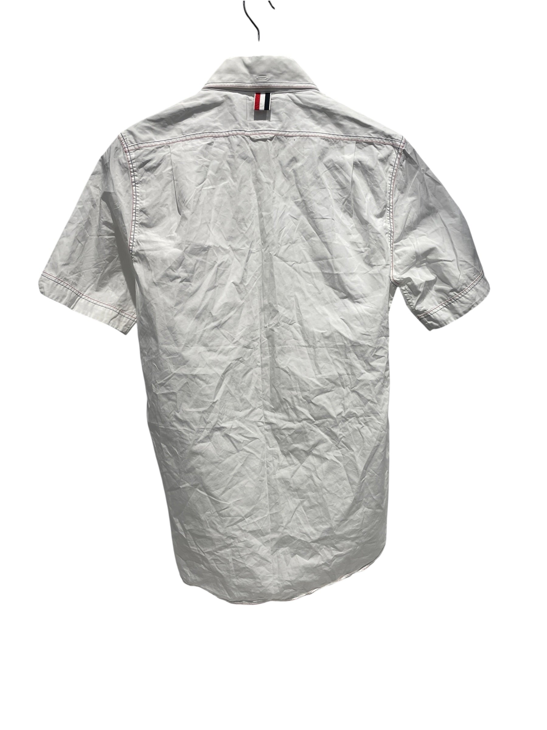 THOM BROWNE. NEW YORK/SS Shirt/M/Cotton/WHT/ view 2