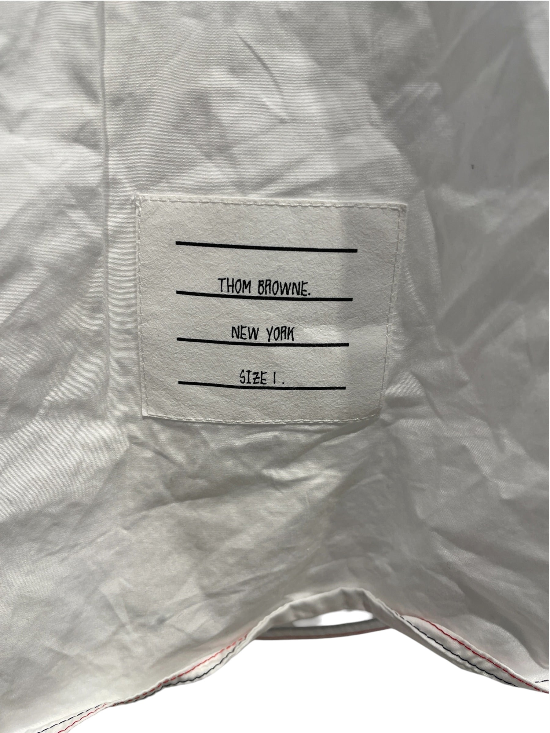 THOM BROWNE. NEW YORK/SS Shirt/M/Cotton/WHT/ view 4