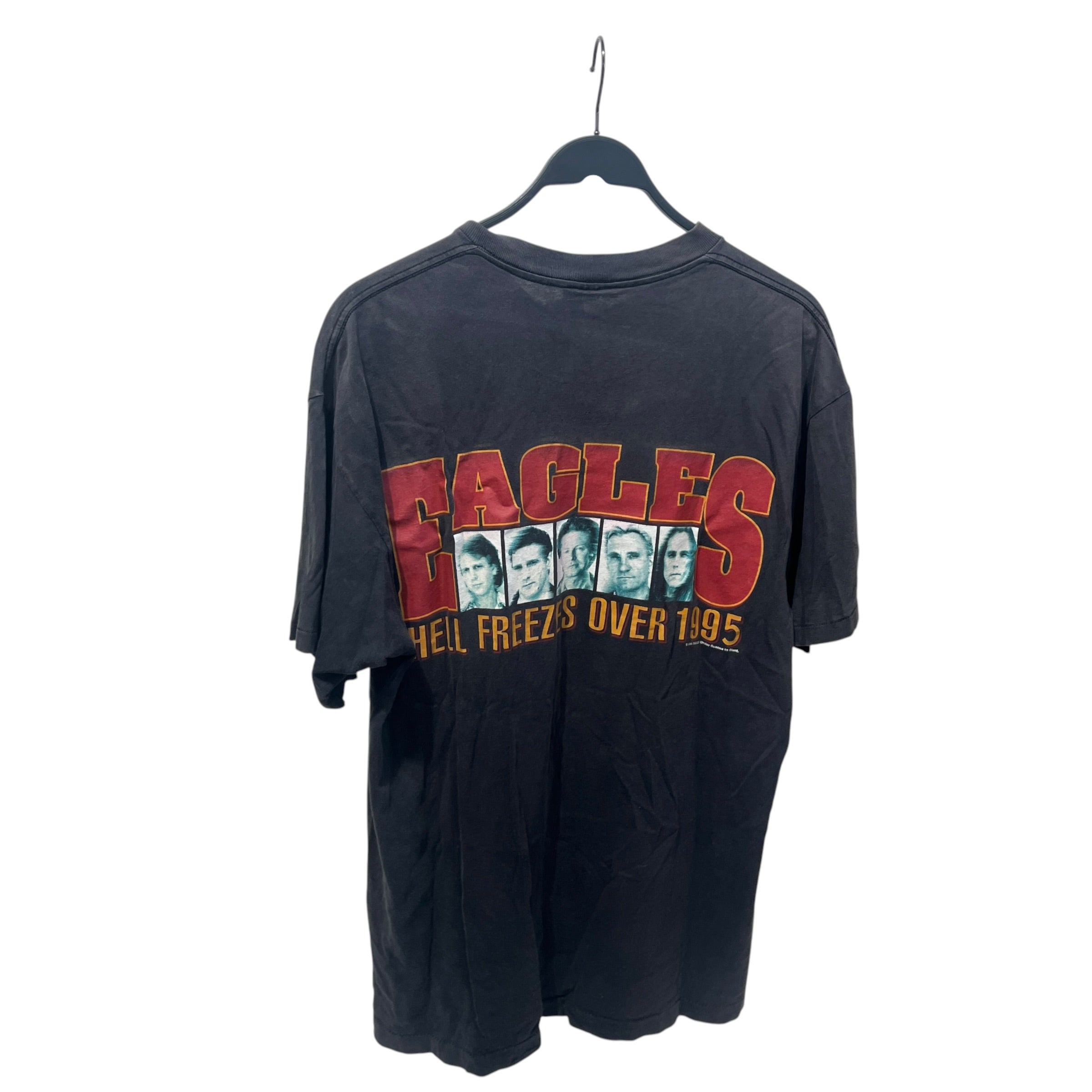Vintage/T-Shirt/XL/Cotton/GRY/EAGLES HELL FREEZES OVER view 2