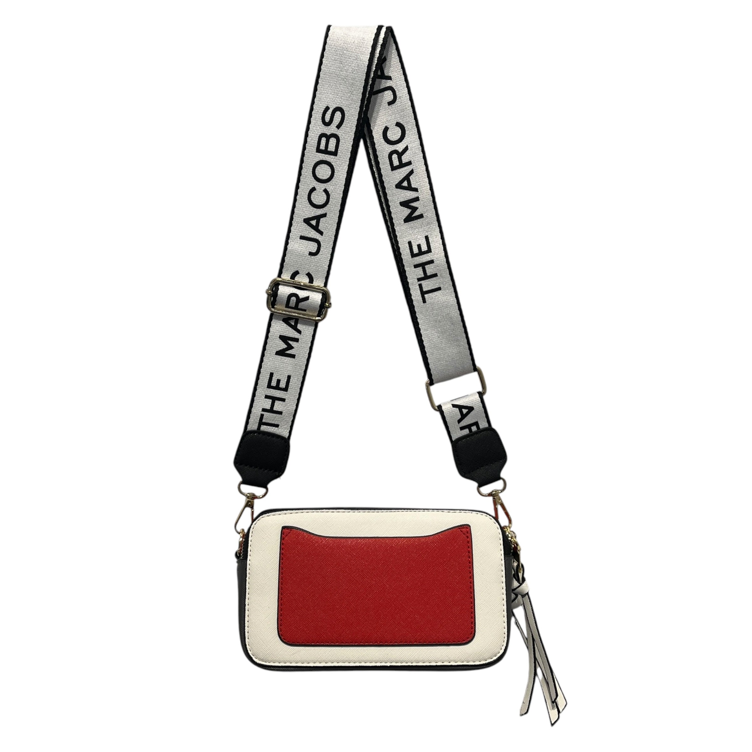 MARC JACOBS/Cross Body Bag/Leather/WHT/RED/BLK/GOLD ACCENTS view 2