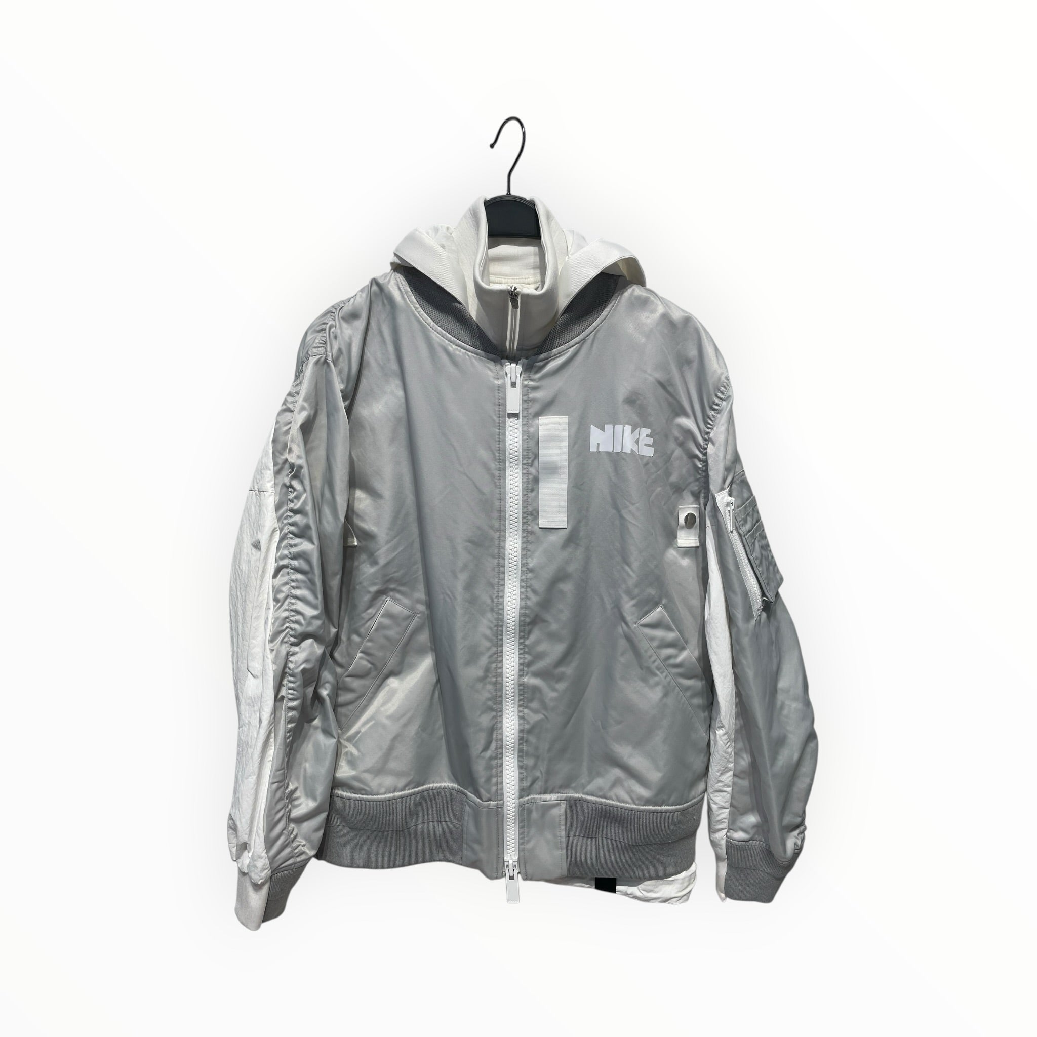 NIKE/Sacai/Windbreaker/L/Polyester/GRY/ view 1