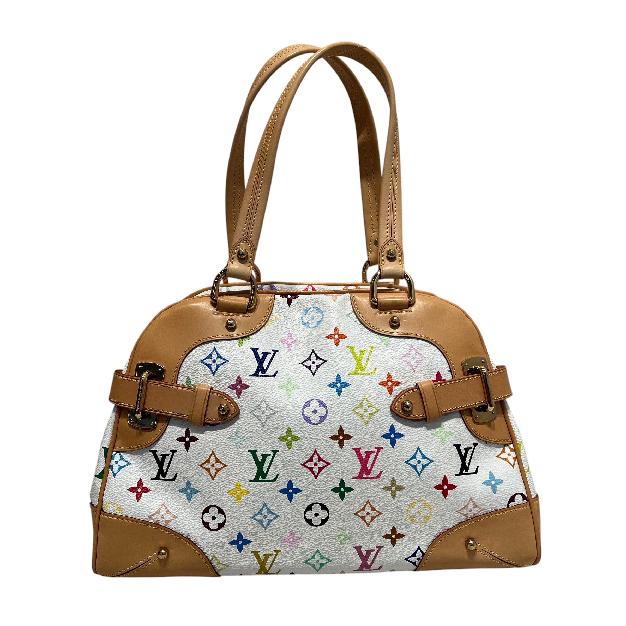 LOUIS VUITTON/Bag/Monogram/Leather/WHT/MURAKAMI CLAUDIA BAG view 2