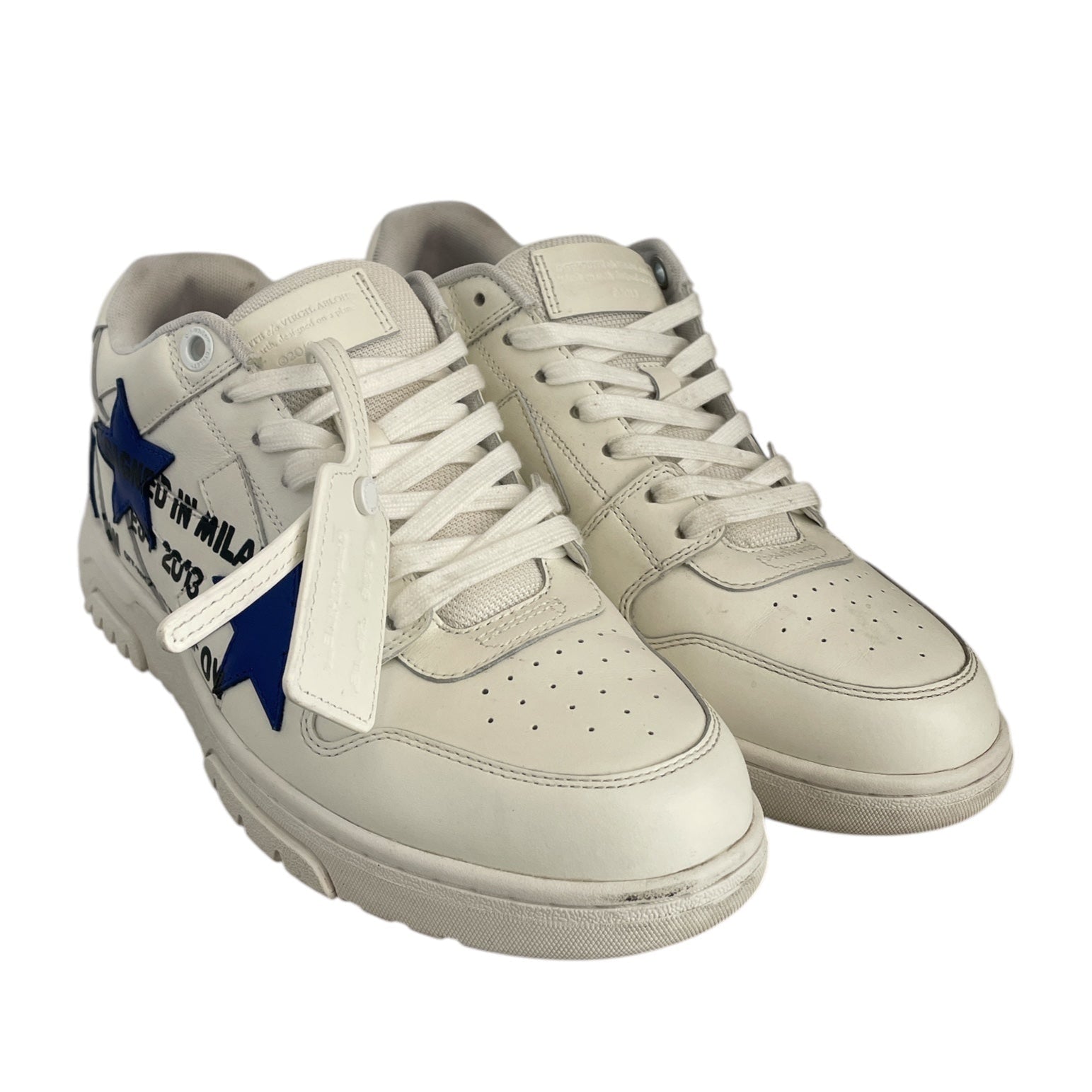 OFF-WHITE/Low-Sneakers/EU 43/Leather/WHT/"Designed in Milan" view 1