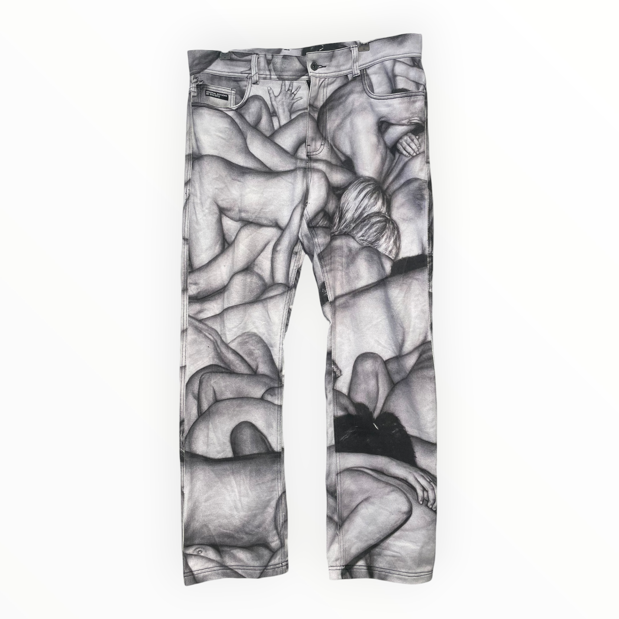 Pleasures/Straight Pants/36/Cotton/GRY/All Over Print/DAN WITZ view 1