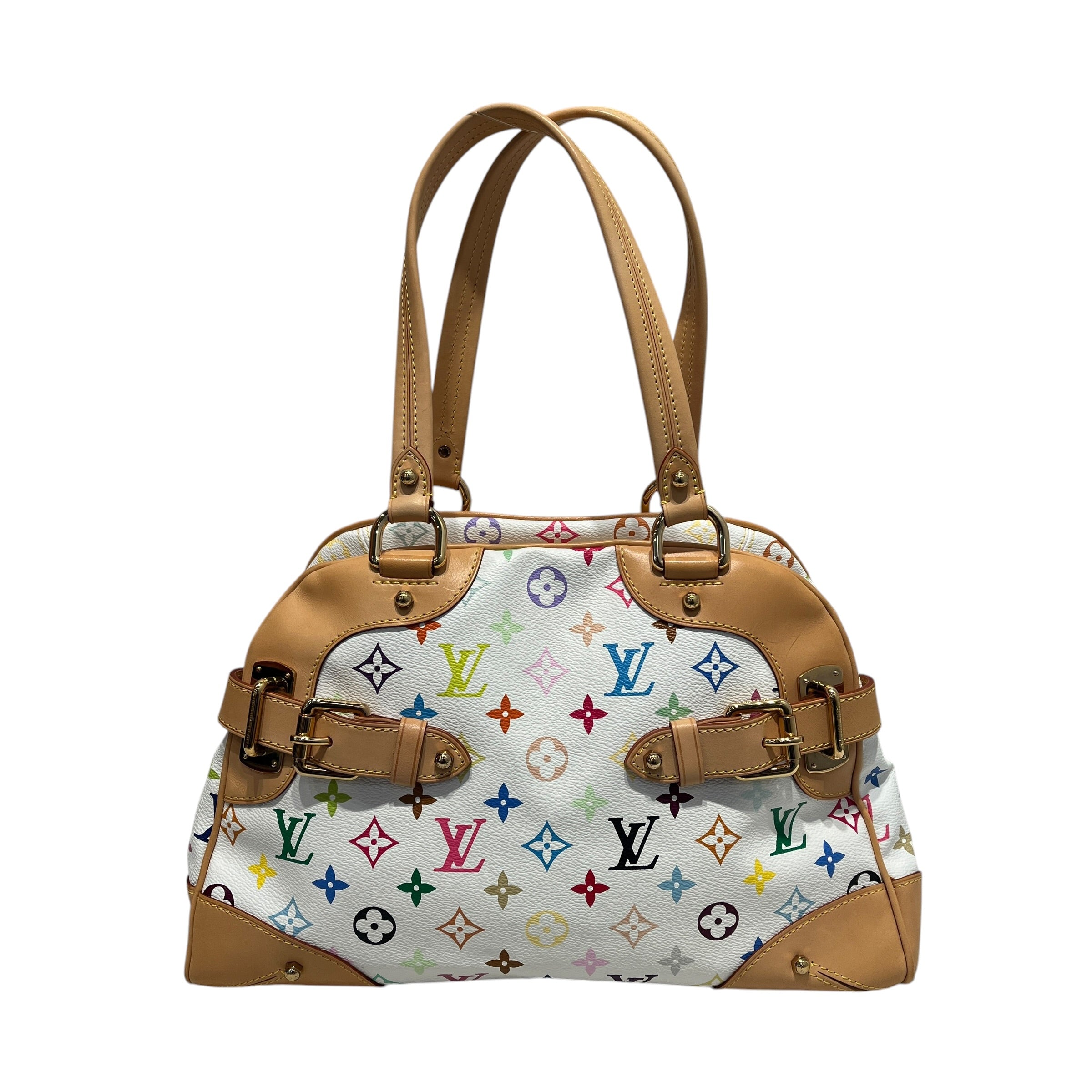 LOUIS VUITTON/Bag/Monogram/Leather/WHT/MURAKAMI CLAUDIA BAG view 1