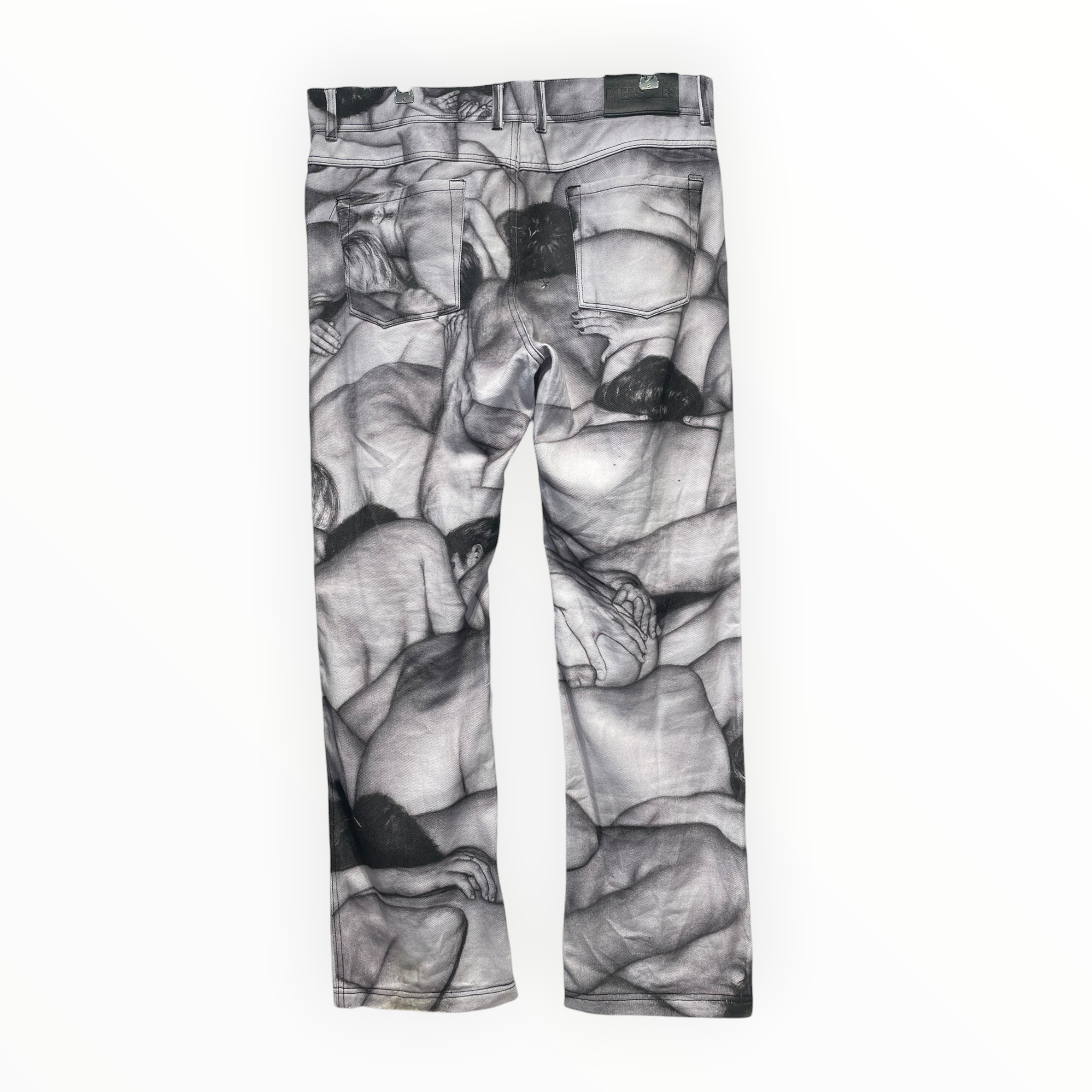 Pleasures/Straight Pants/36/Cotton/GRY/All Over Print/DAN WITZ view 2