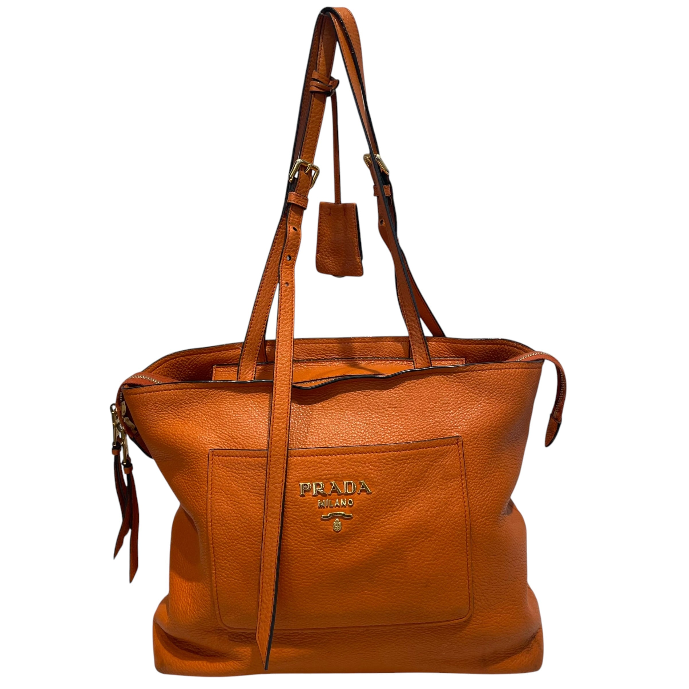 PRADA/Tote Bag/Leather/ORN/Large Pebbled Leather Tote view 1