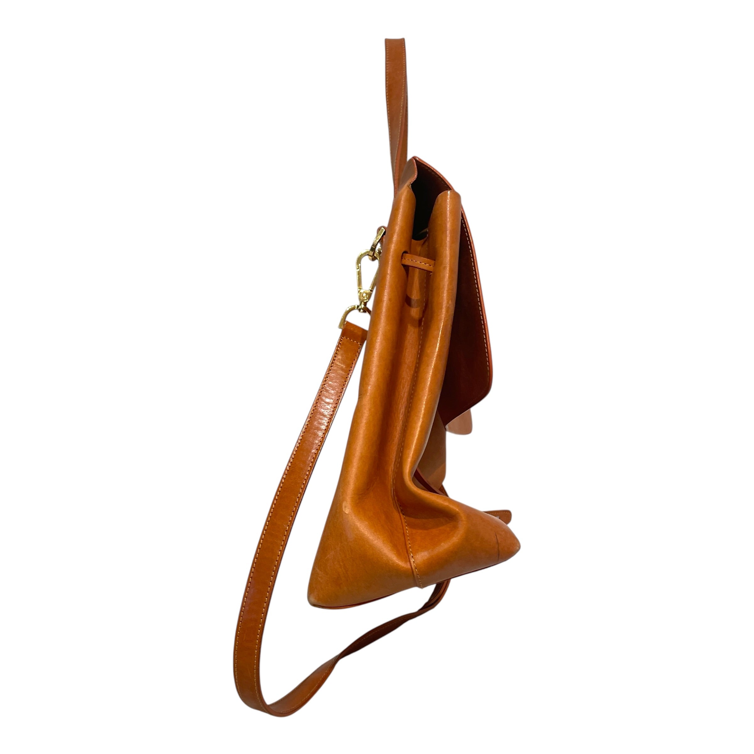Mansur Gavriel/Cross Body Bag/Leather/BRW/Lady Vegetable-Tanned Flap Bag view 2