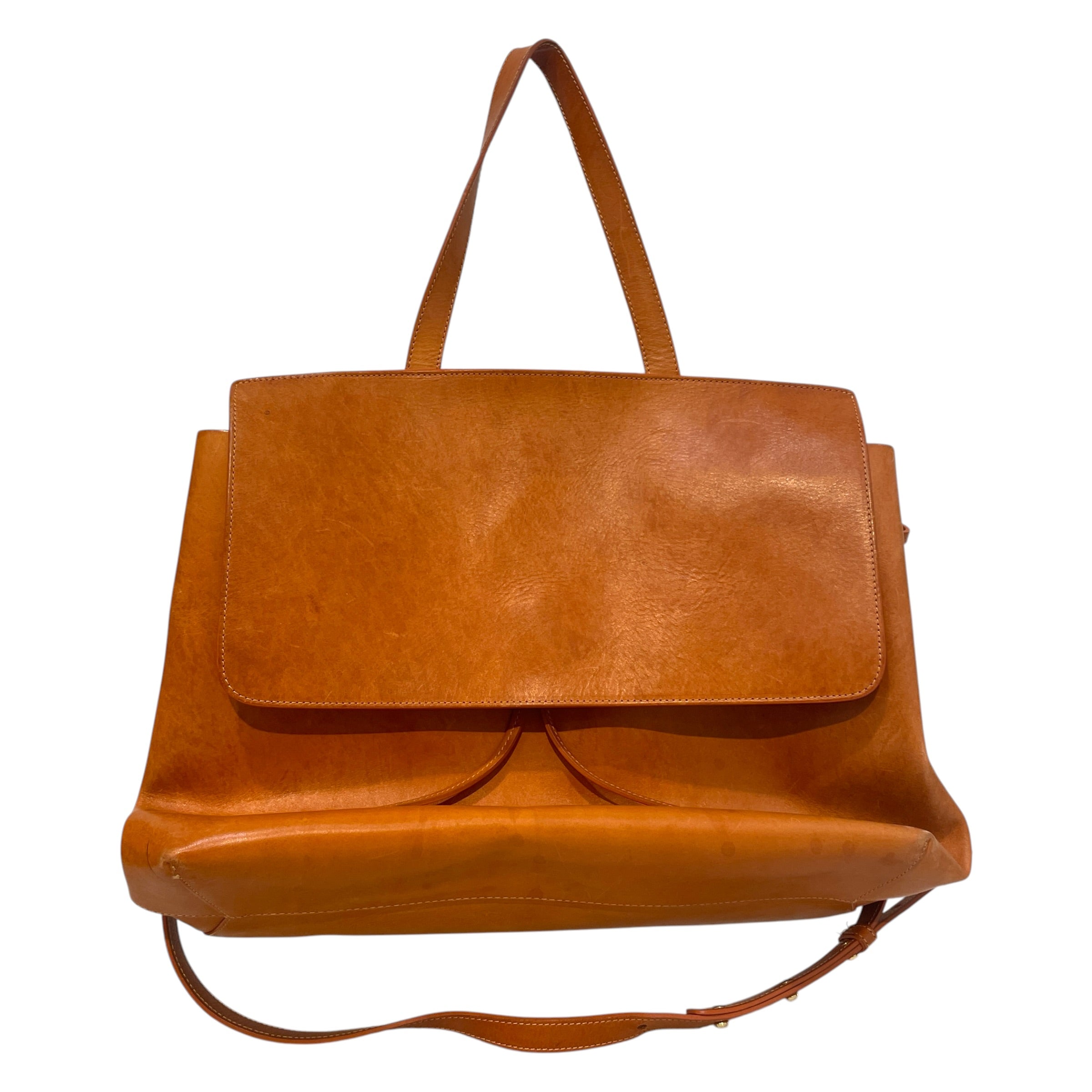 Mansur Gavriel/Cross Body Bag/Leather/BRW/Lady Vegetable-Tanned Flap Bag view 1