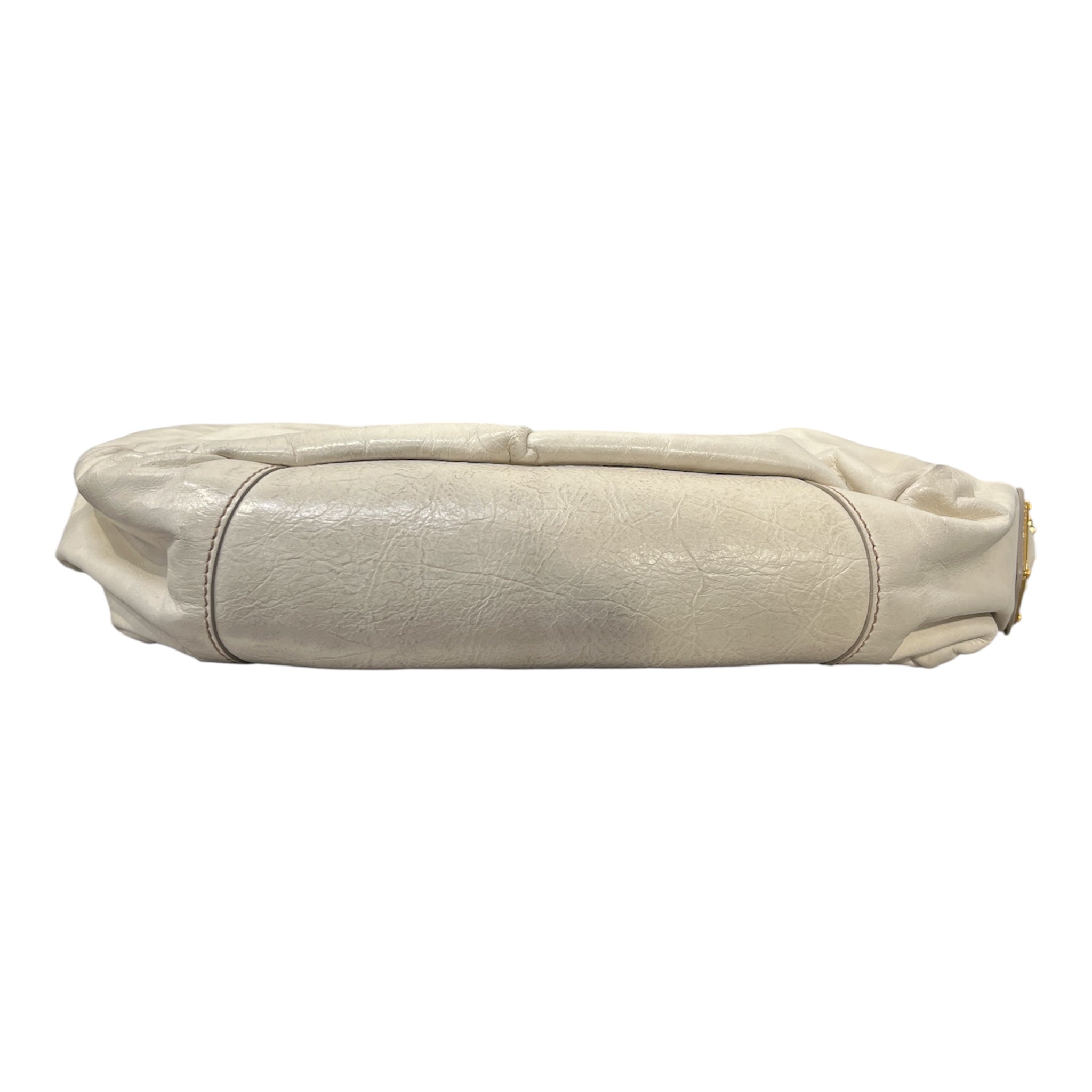 PRADA/Cross Body Bag/Leather/WHT/WHITE PAPILLON LEATHER view 4