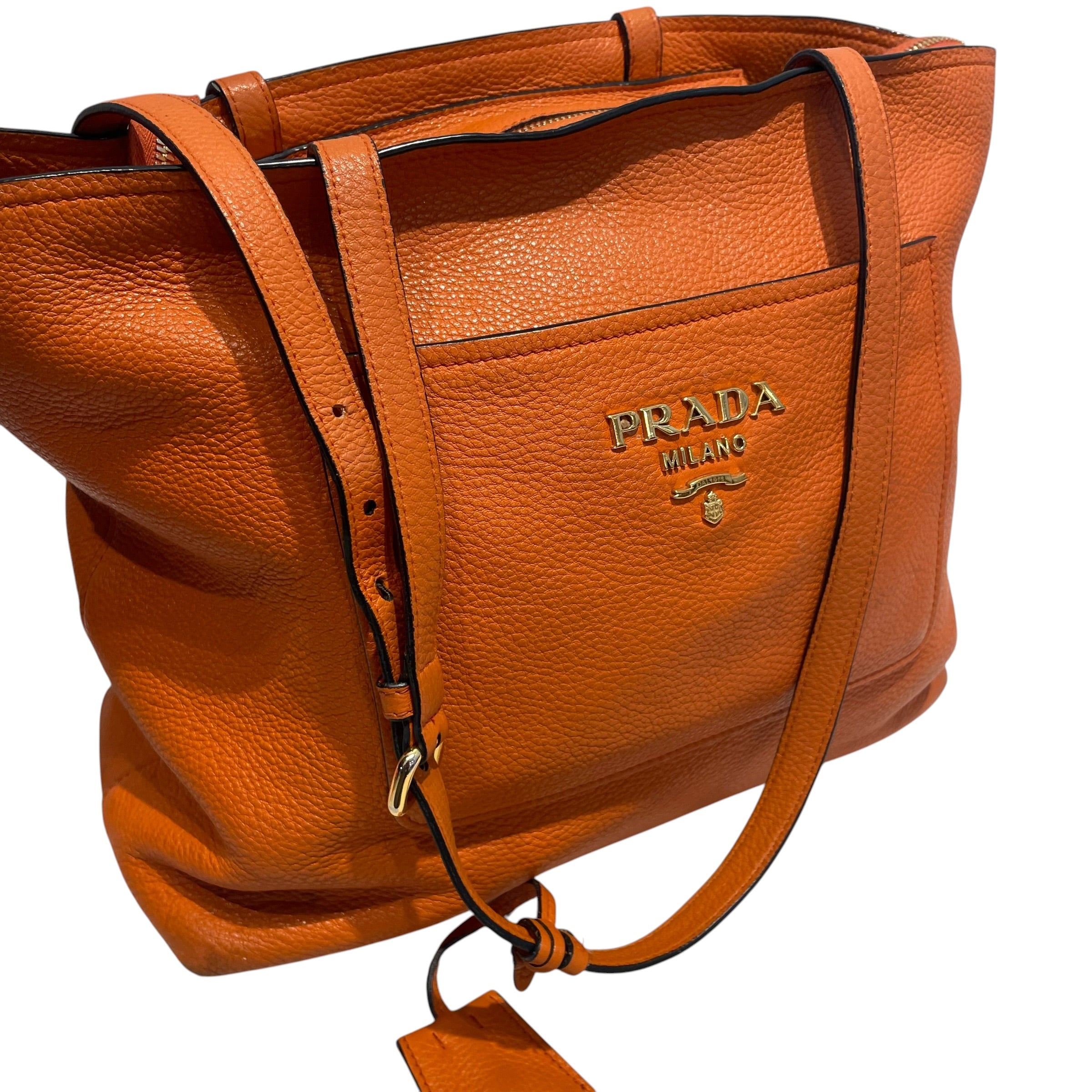 PRADA/Tote Bag/Leather/ORN/Large Pebbled Leather Tote view 6