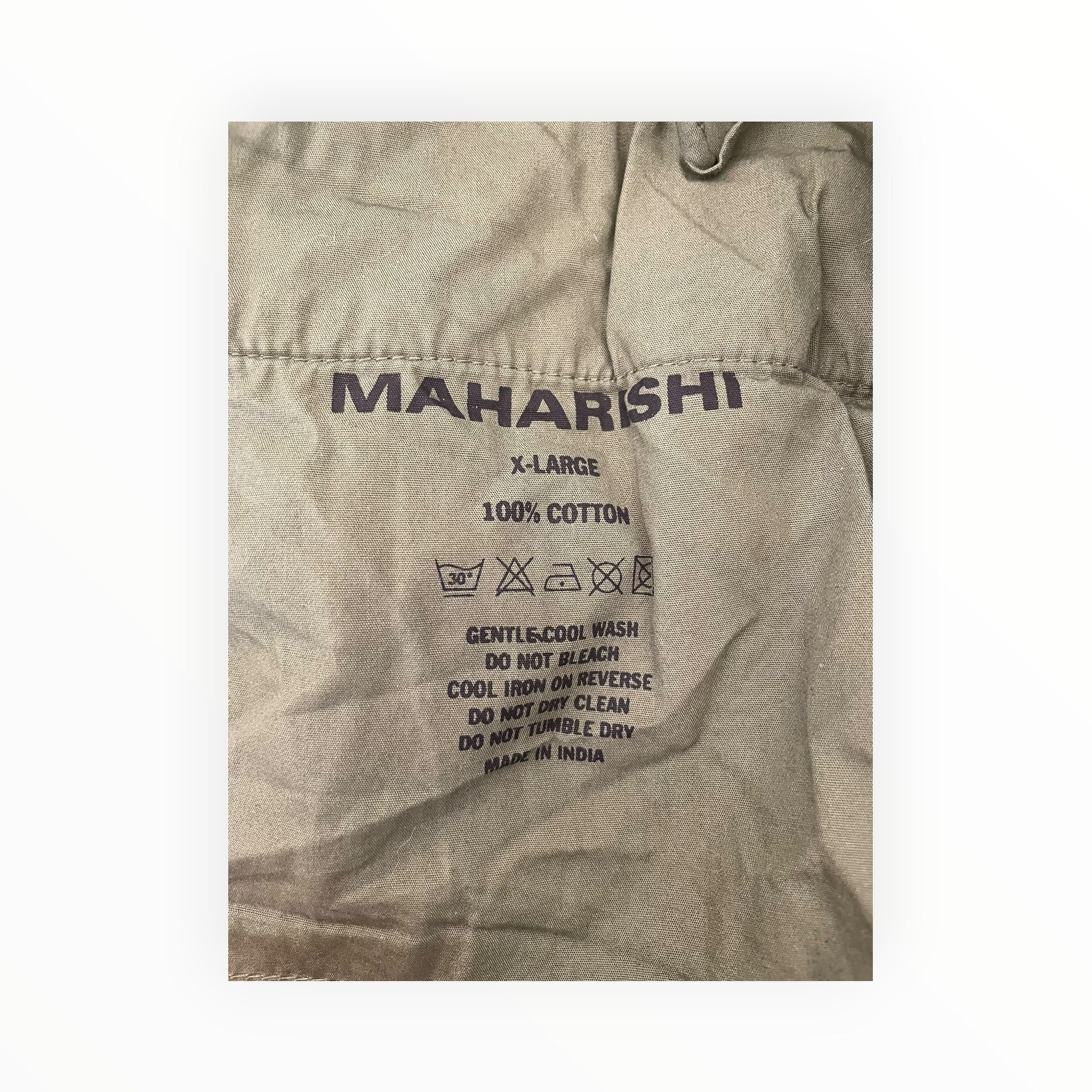 MAHARISHI/Pants/XL/Cotton/GRN/Sashiko Type Fabric view 3
