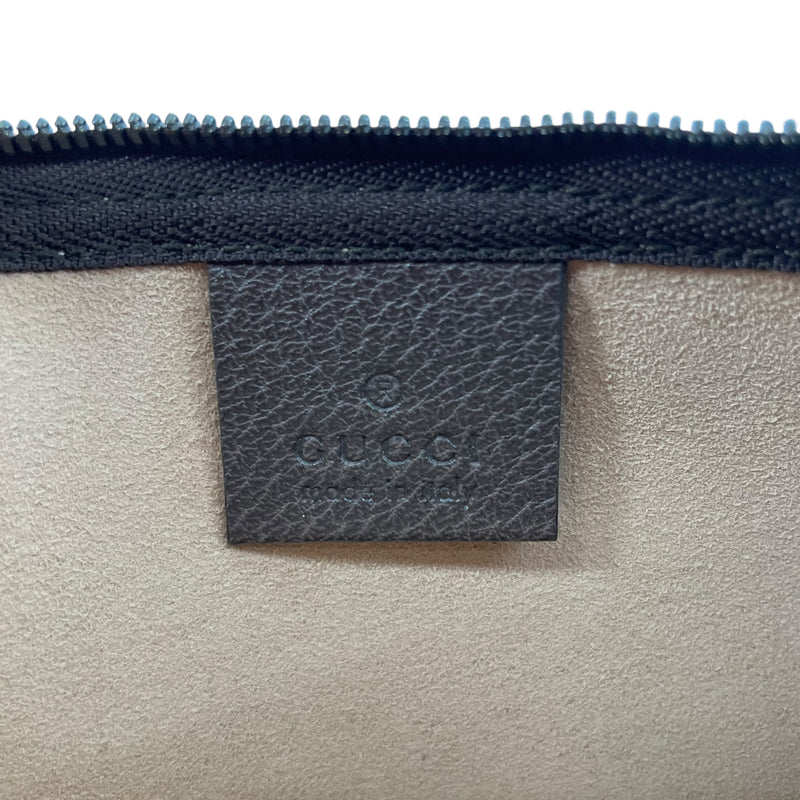 GUCCI/Pouch/Monogram/Leather/BEG/BROWN WRISTLET