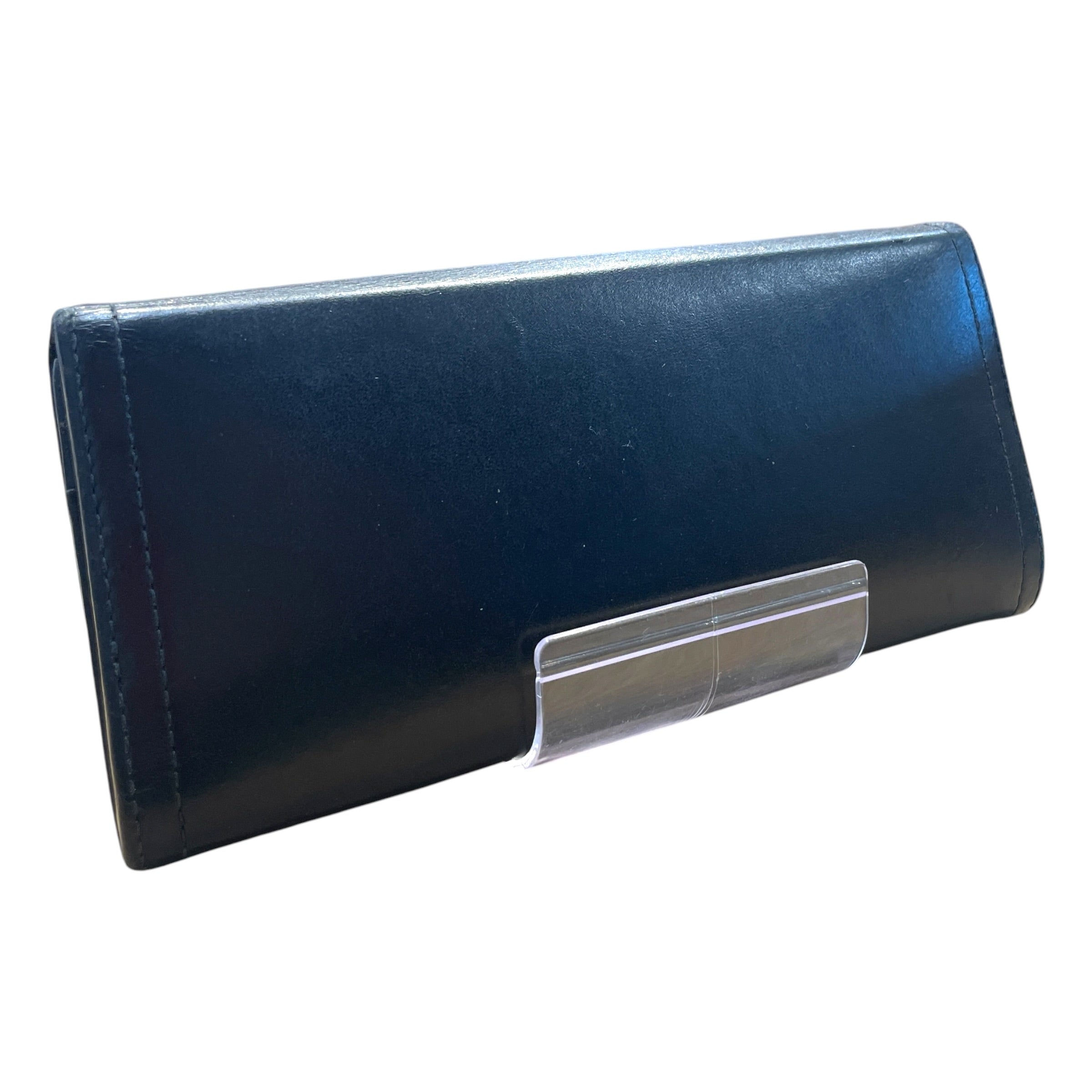 PRADA/Bag/Leather/BLK/Logo wallet view 2