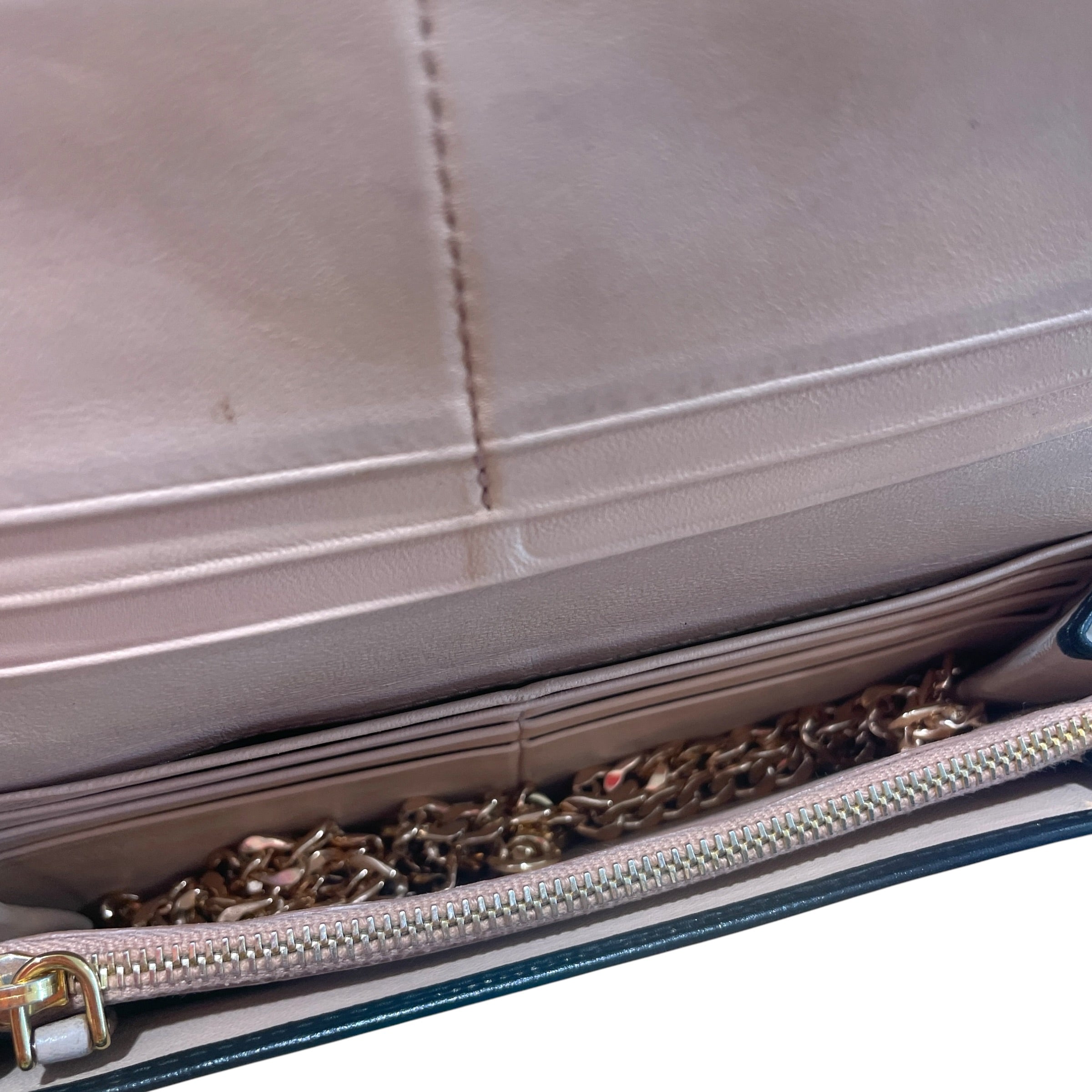 PRADA/Bag/Leather/BLK/Logo wallet view 3