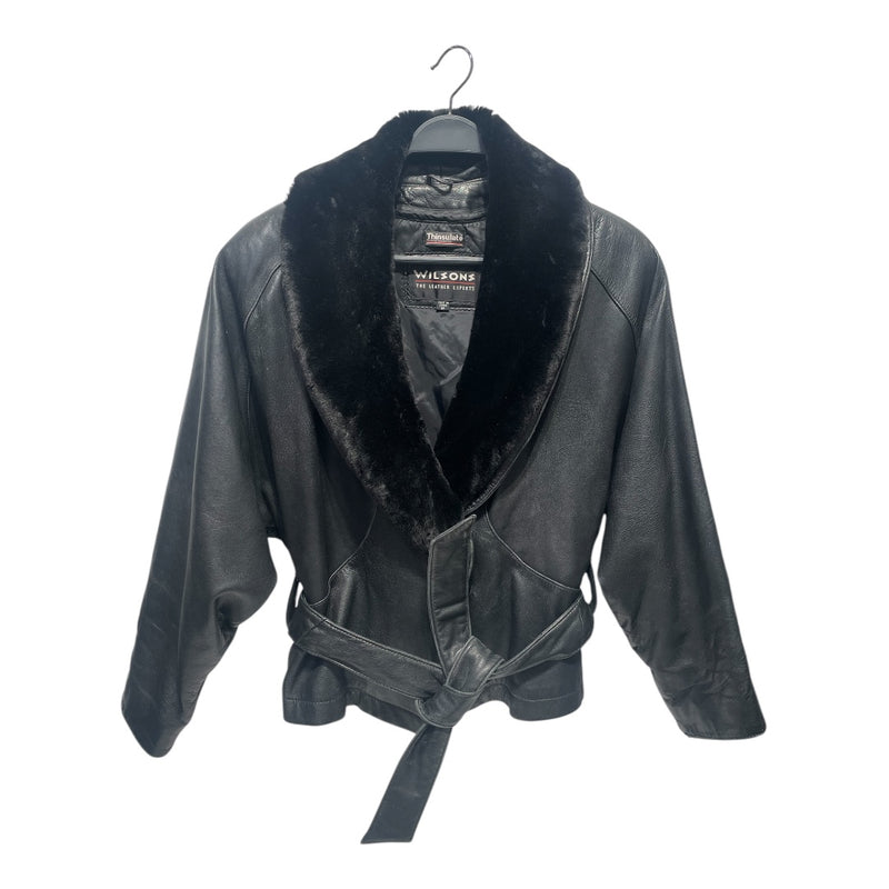 WILSON/Leather Jkt/M/Leather/BLK/CROPPED FLARED CUT