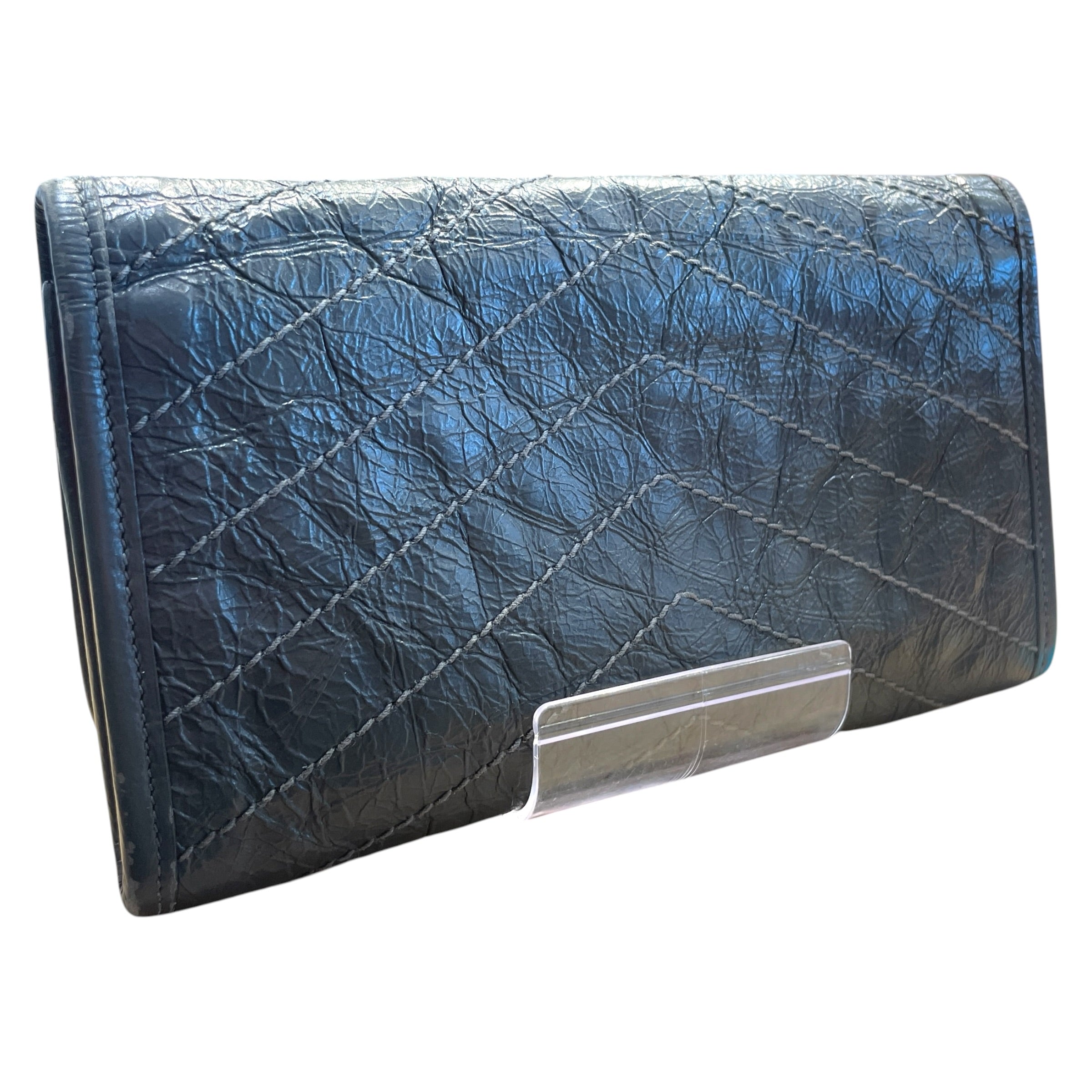 YVES SAINT LAURENT/Wallet/Leather/GRY/L's/YSL Logo Wallet view 2