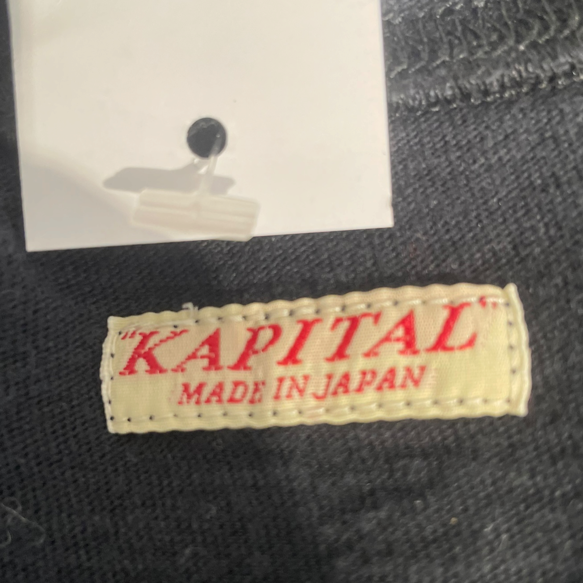 KAPITAL/T-Shirt/3/Cotton/BLK/Graphic/DENIM REPAIR view 3