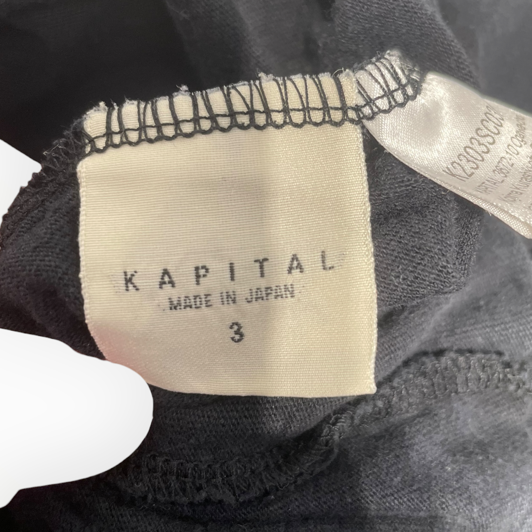 KAPITAL/T-Shirt/3/Cotton/BLK/Graphic/DENIM REPAIR view 4